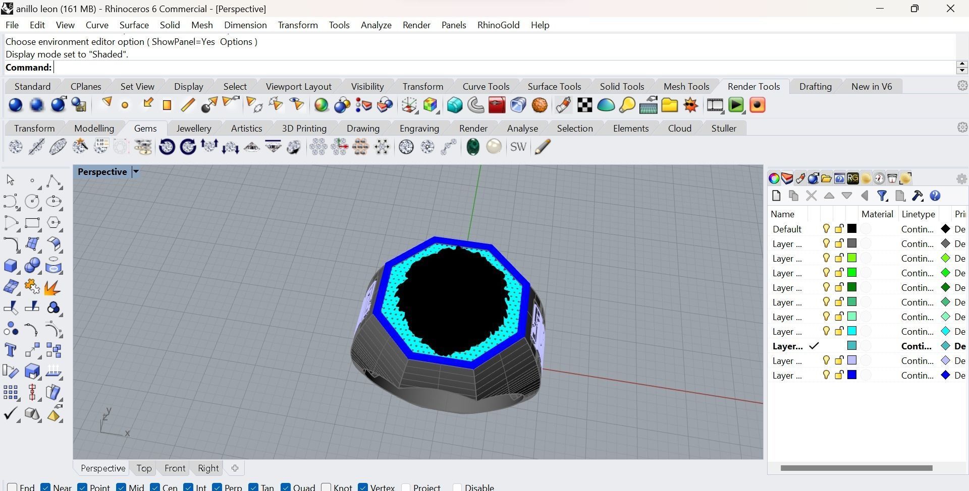 anillo leon  3D model_1