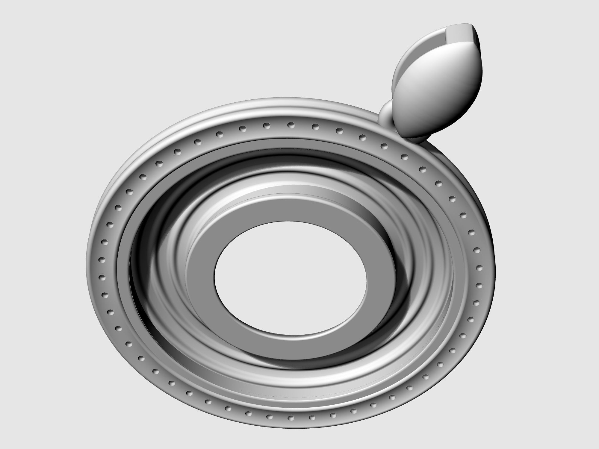 Swirl pendant 3D print model_9