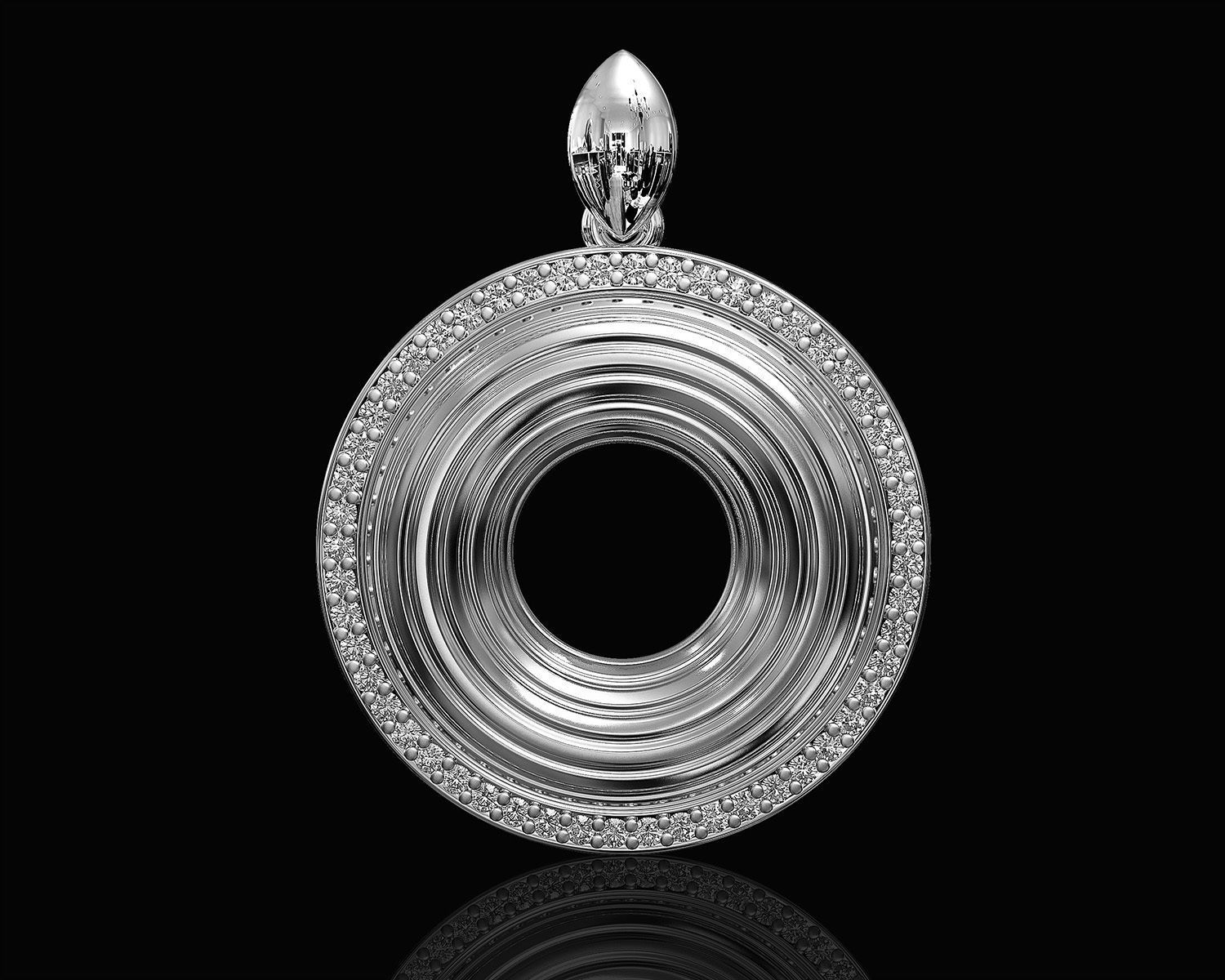 Swirl pendant 3D print model_3