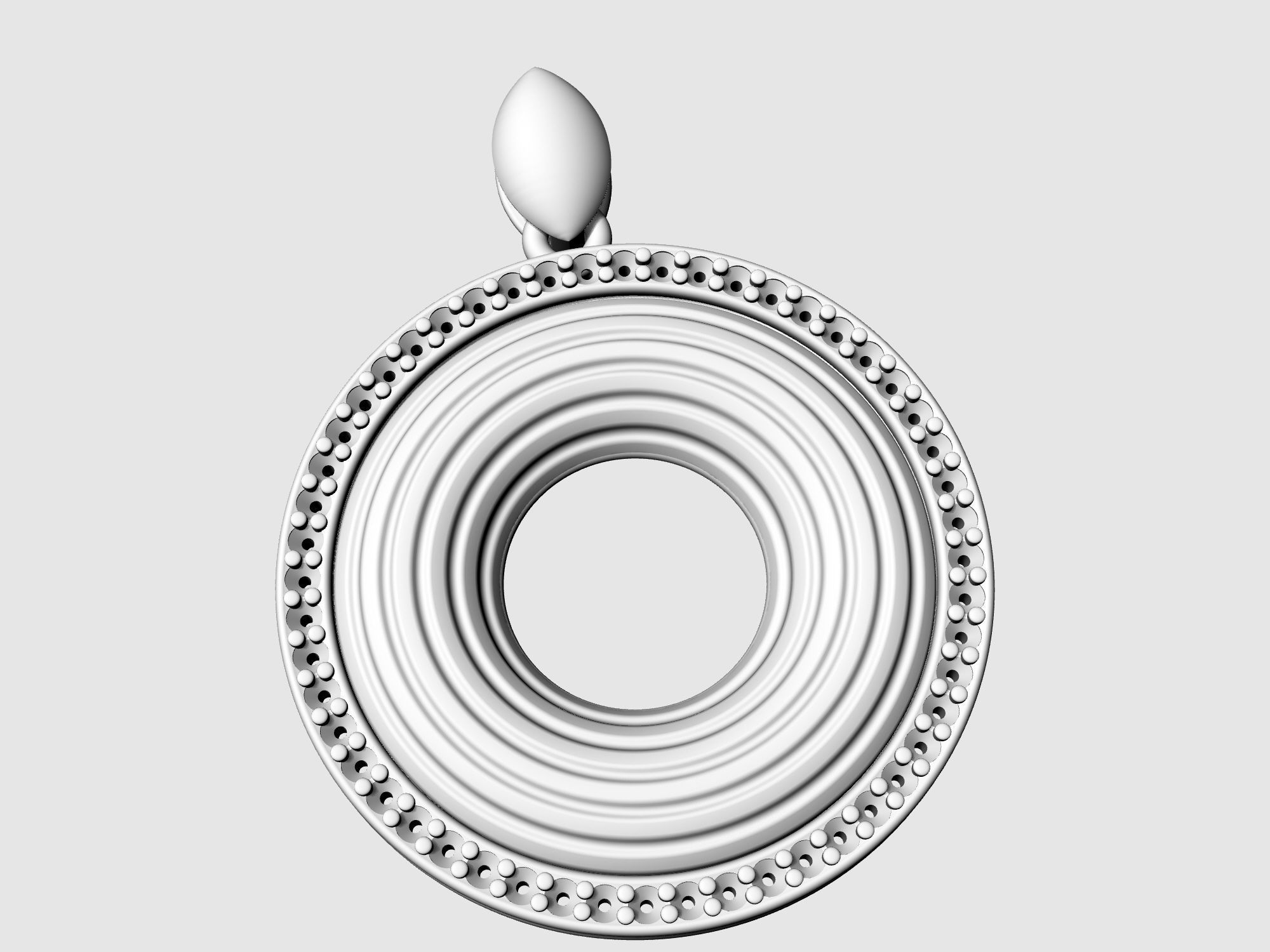 Swirl pendant 3D print model_6