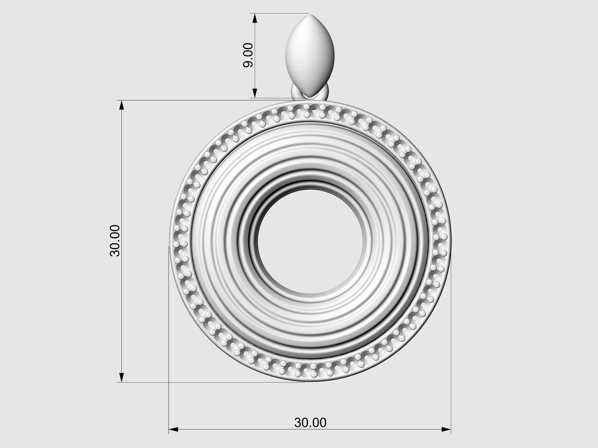 Swirl pendant 3D print model_10