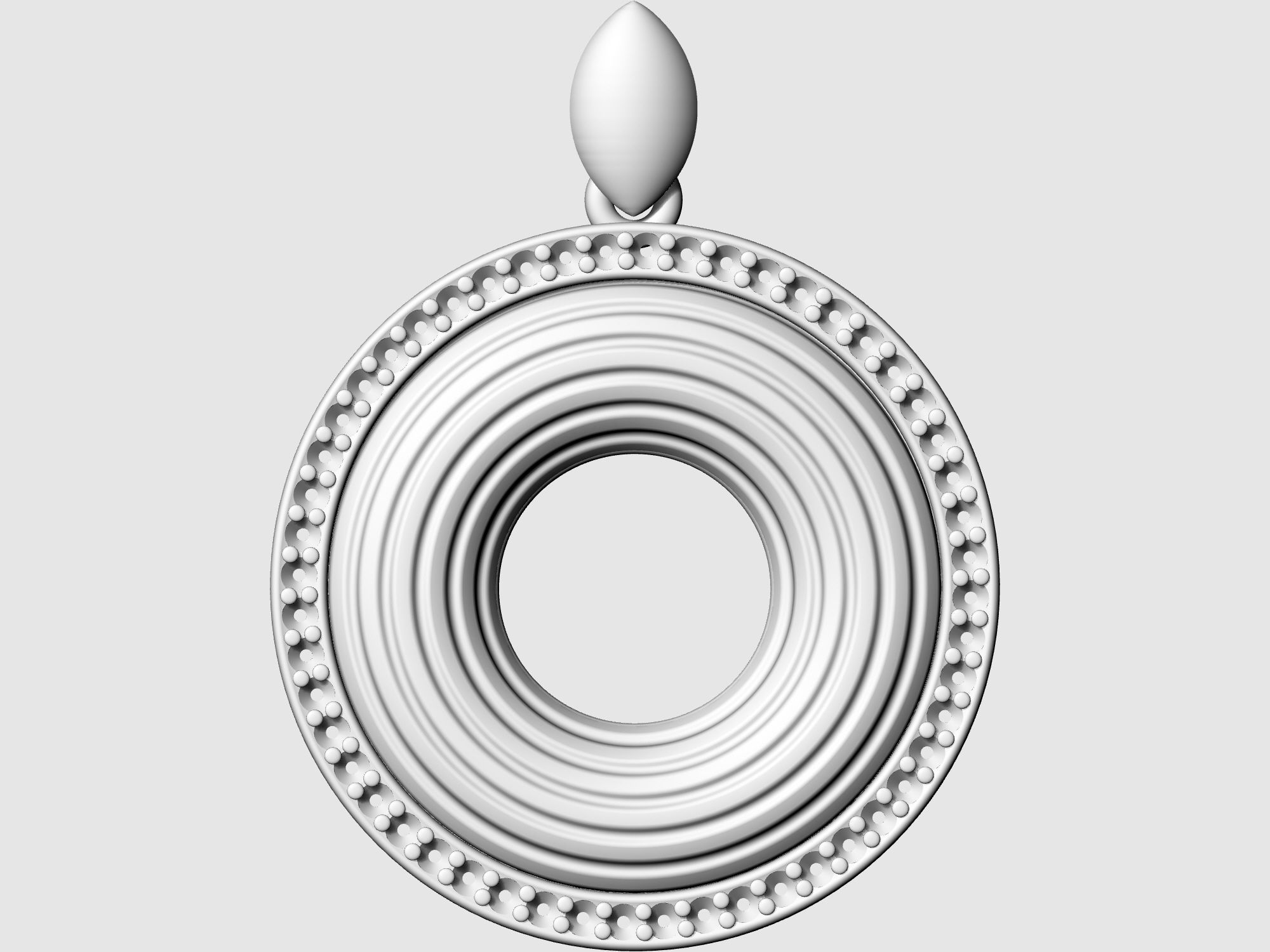 Swirl pendant 3D print model_5