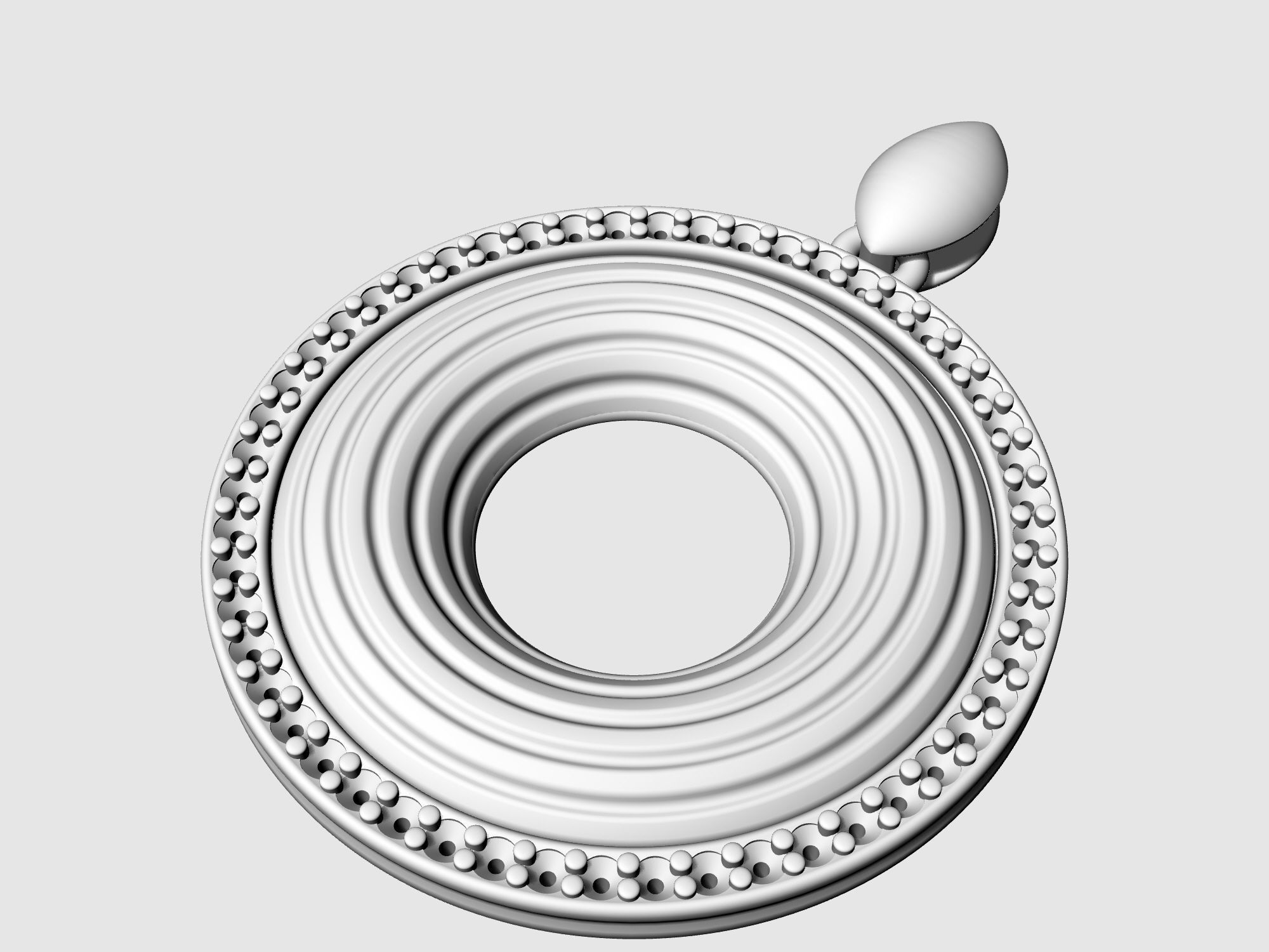 Swirl pendant 3D print model_7