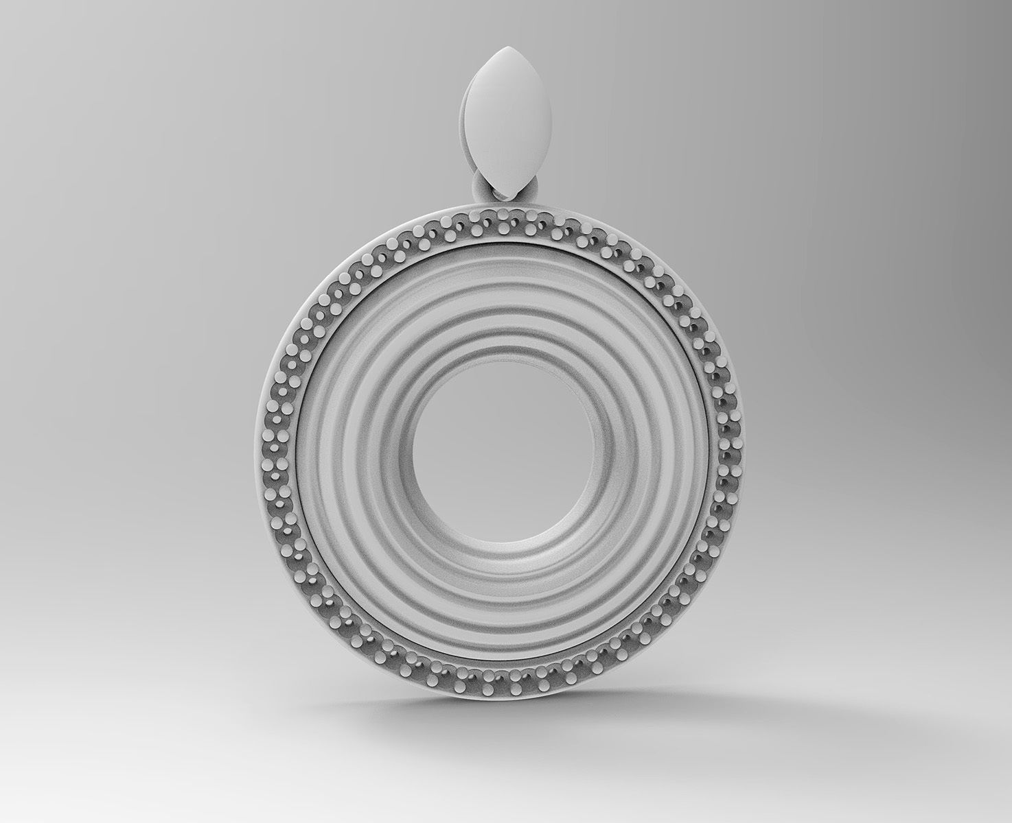 Swirl pendant 3D print model_4