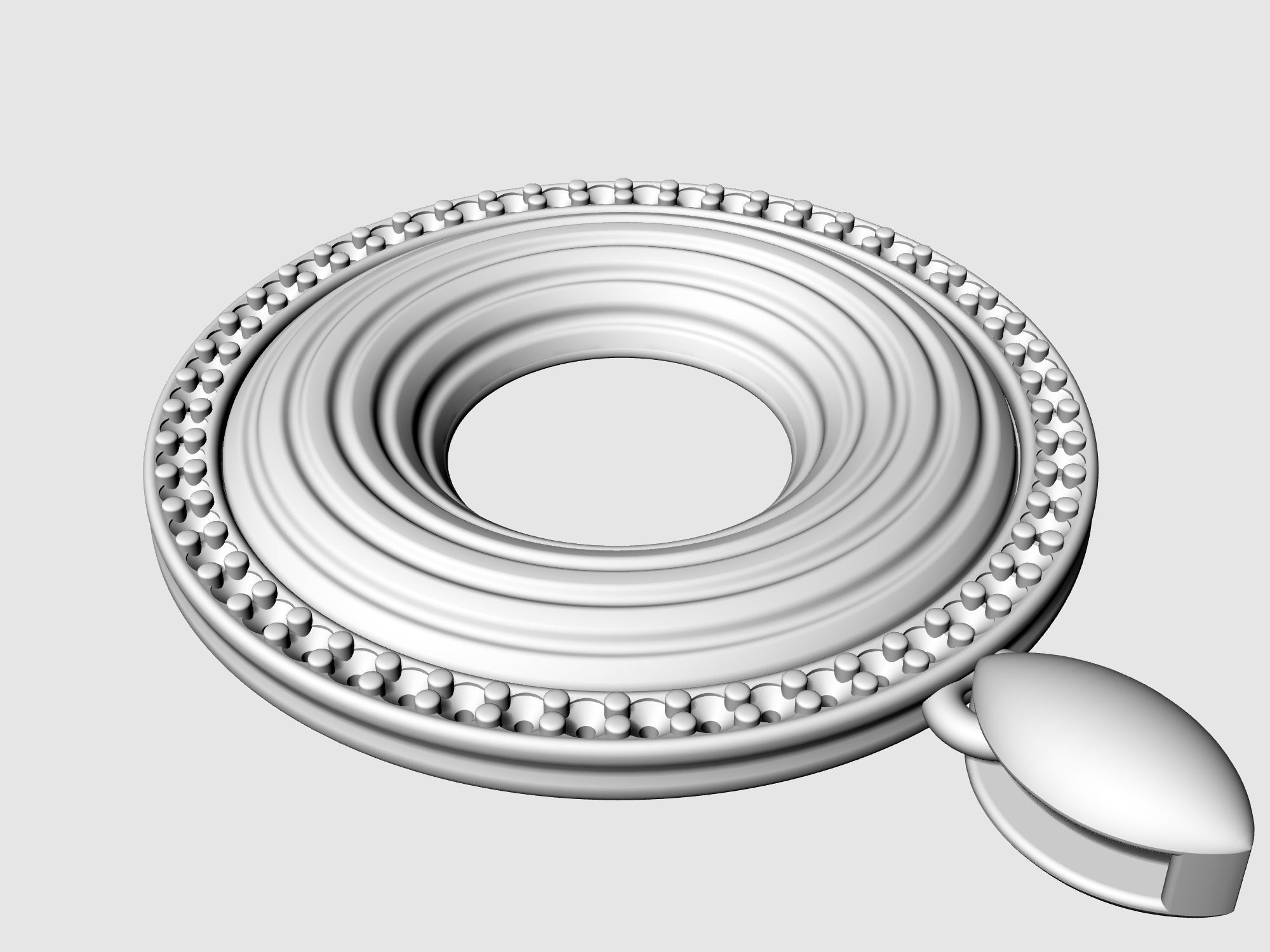 Swirl pendant 3D print model_8