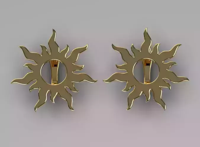 Sun Earrings ready for print 