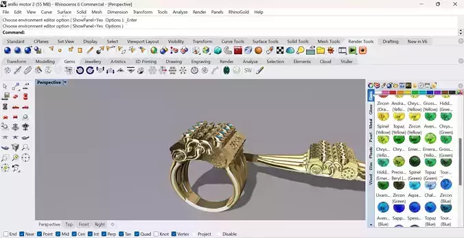 anillo de motor para mecanico 3D model