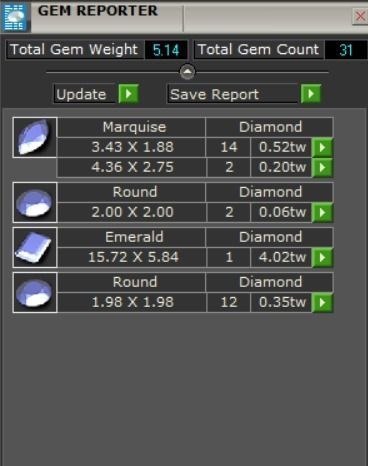 Emerald RIng  3D print model_6