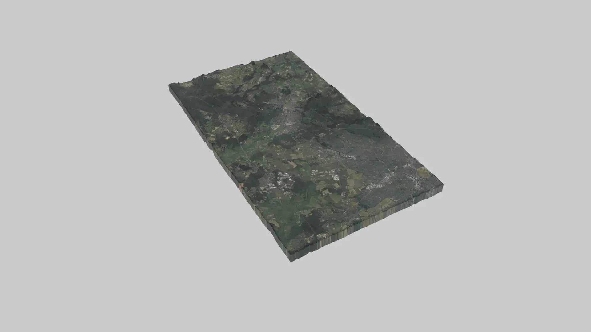 Ufa City Low-poly 3D model