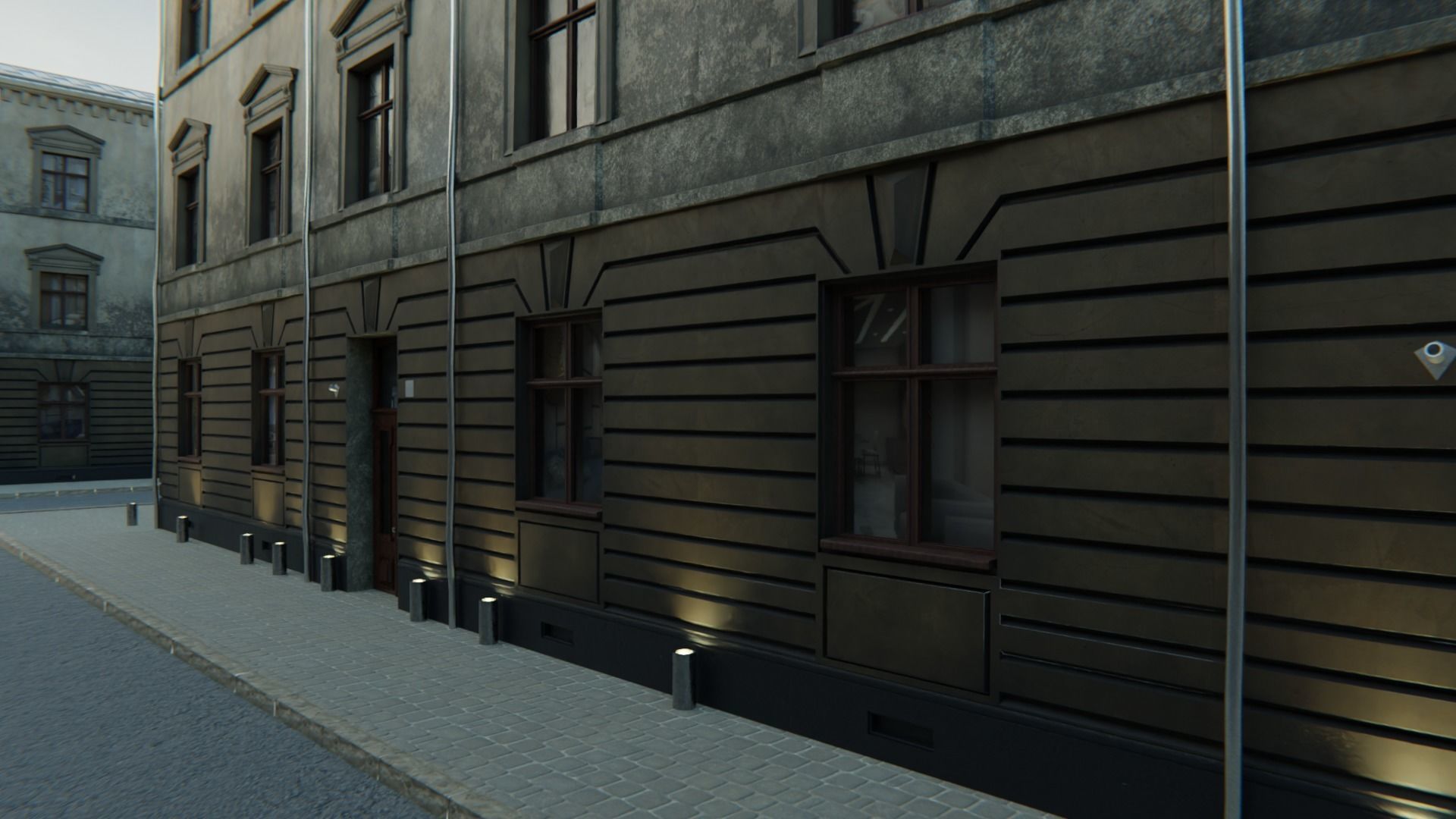 Building modular european old id 2 Low-poly 3D model_12