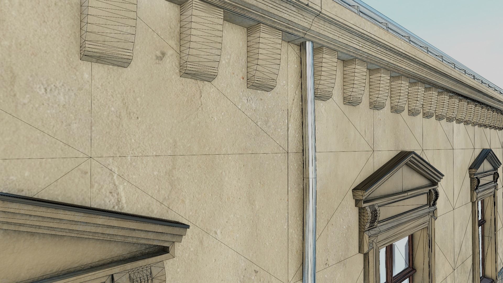 Building modular european old id 2 Low-poly 3D model_21