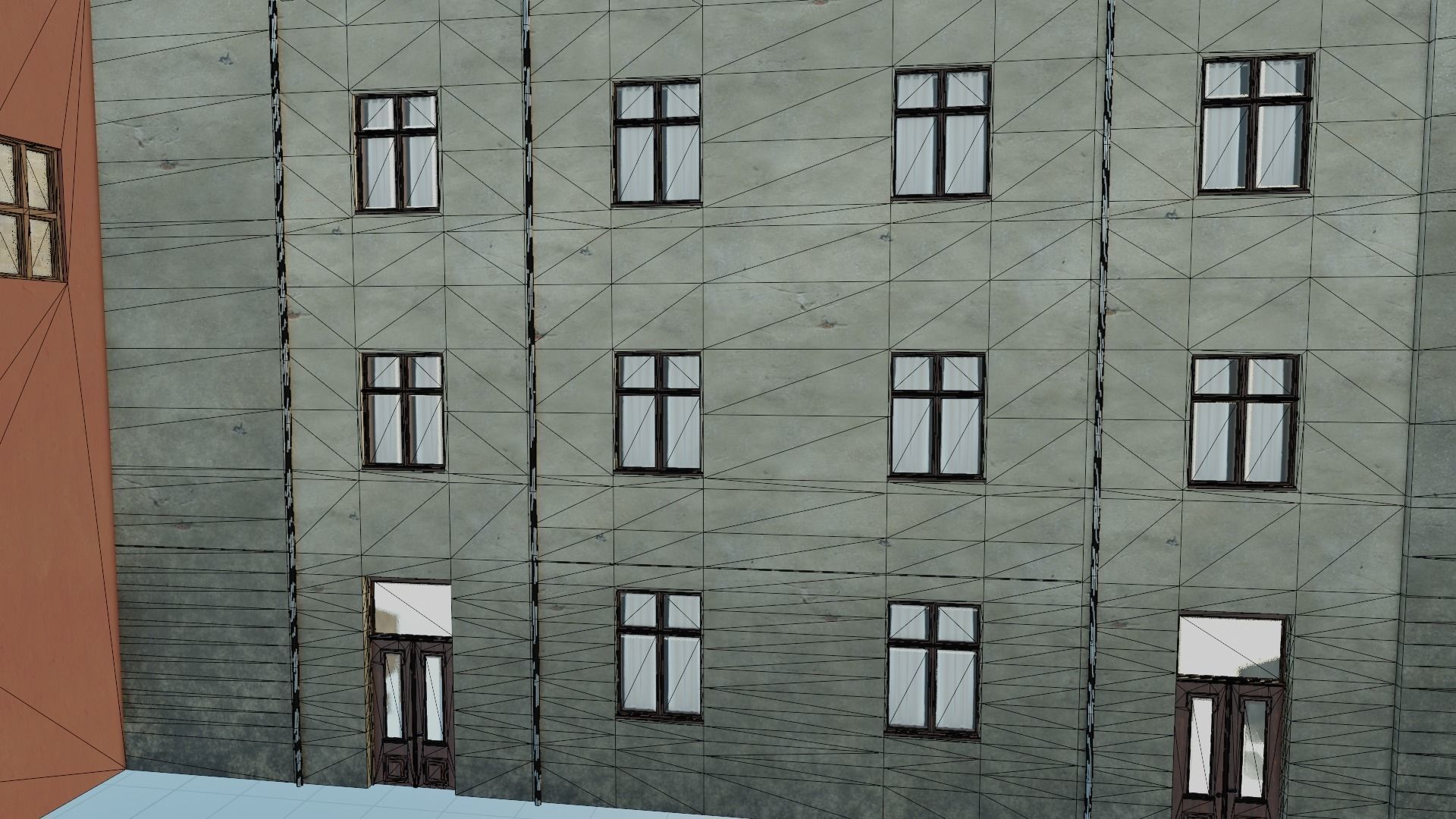 Building modular european old id 2 Low-poly 3D model_19