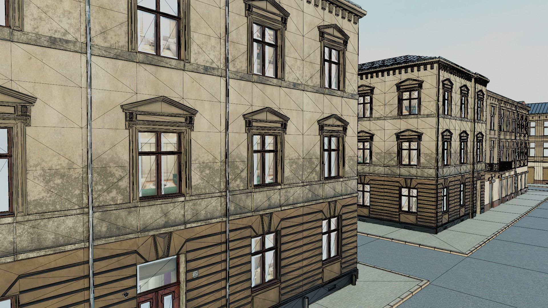 Building modular european old id 2 Low-poly 3D model_15