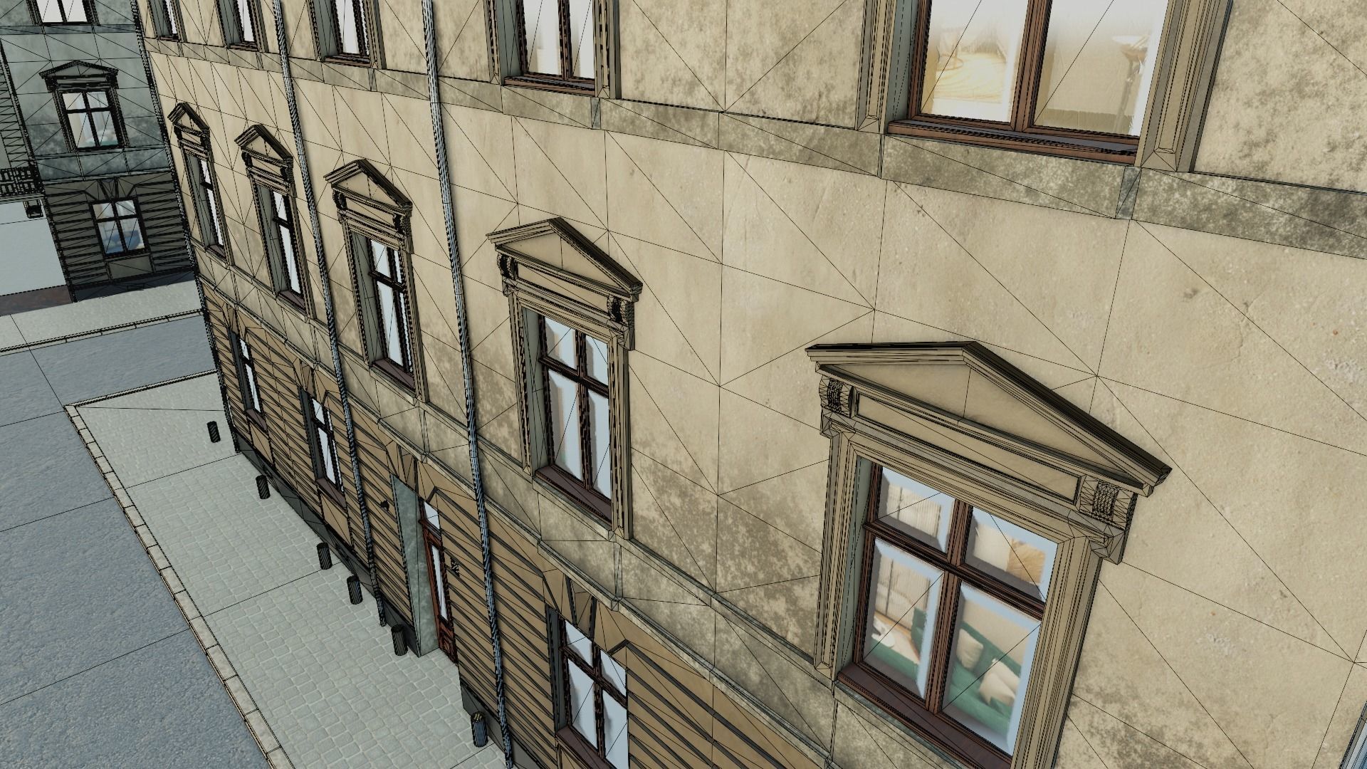 Building modular european old id 2 Low-poly 3D model_17