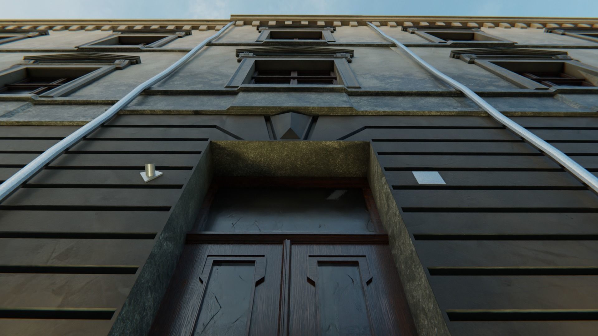 Building modular european old id 2 Low-poly 3D model_28