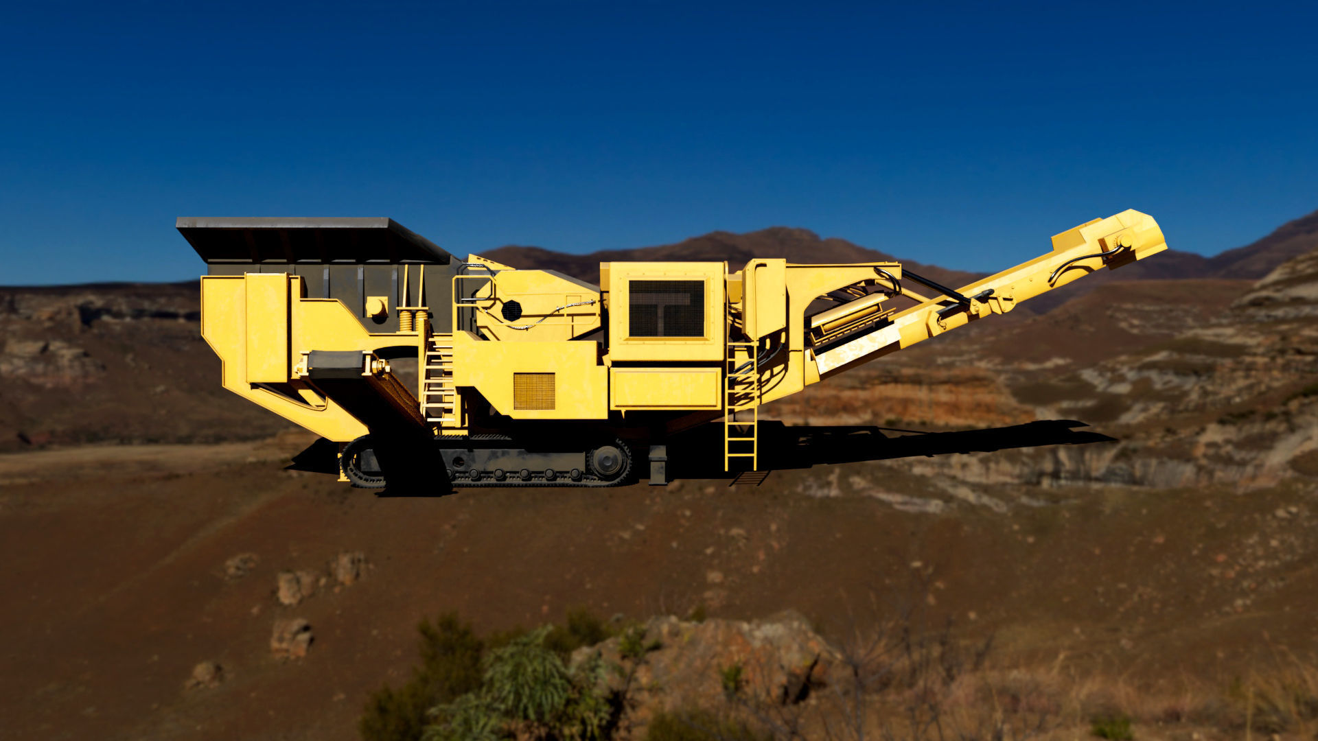 Stone Crusher 3D model_5