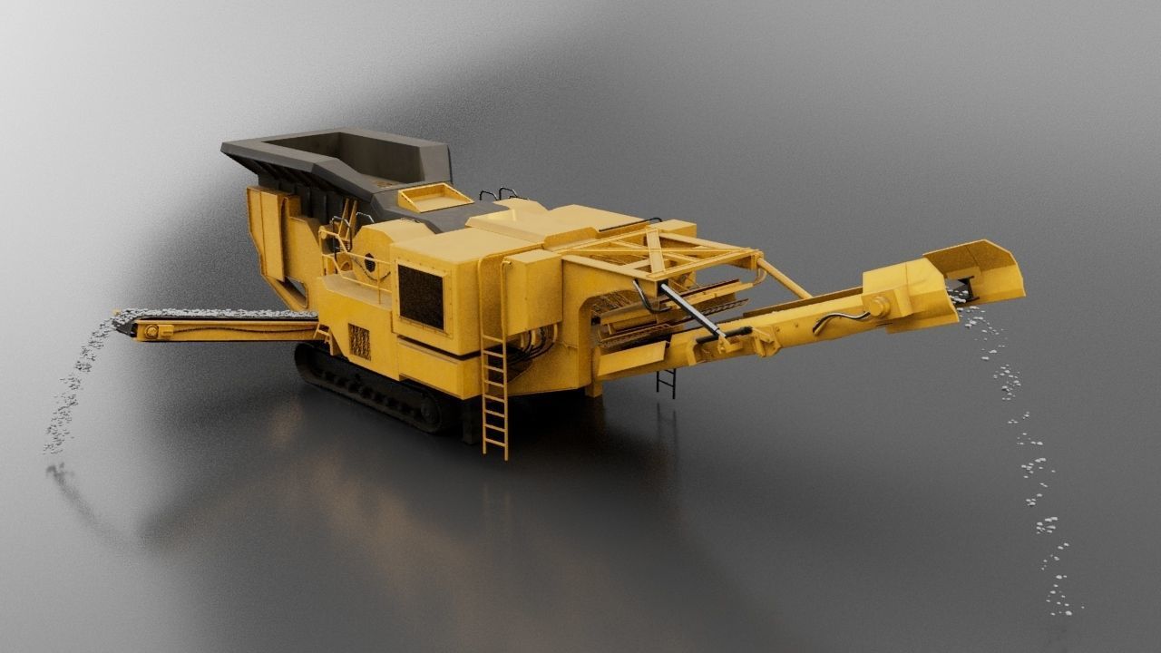 Stone Crusher 3D model_4