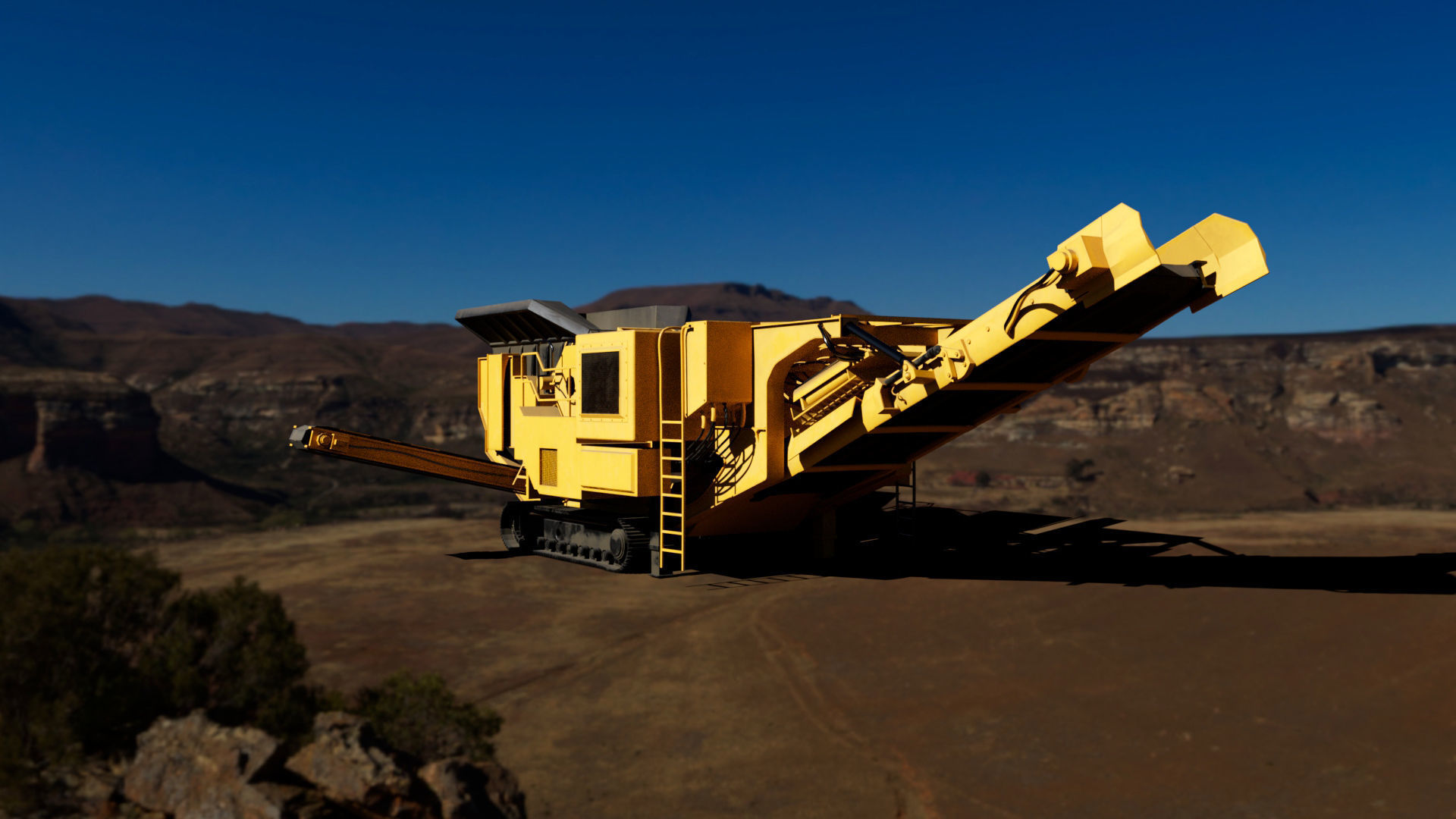 Stone Crusher 3D model_7