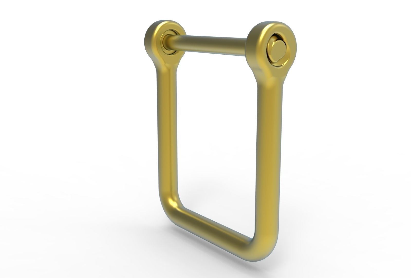 U clasp classic Allen screw 3D print model_6