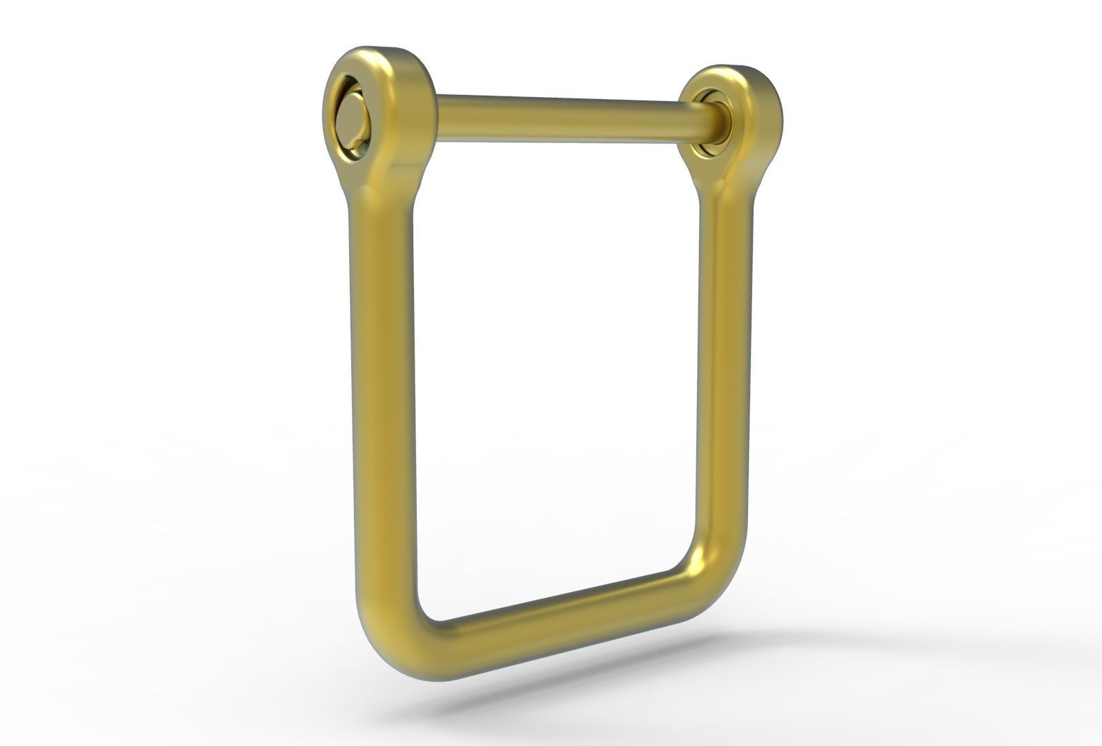 U clasp classic Allen screw 3D print model_8