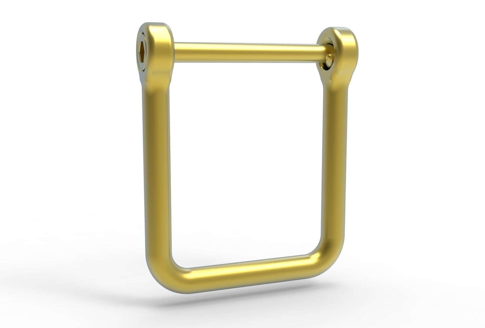 U clasp classic Allen screw 3D print model_4