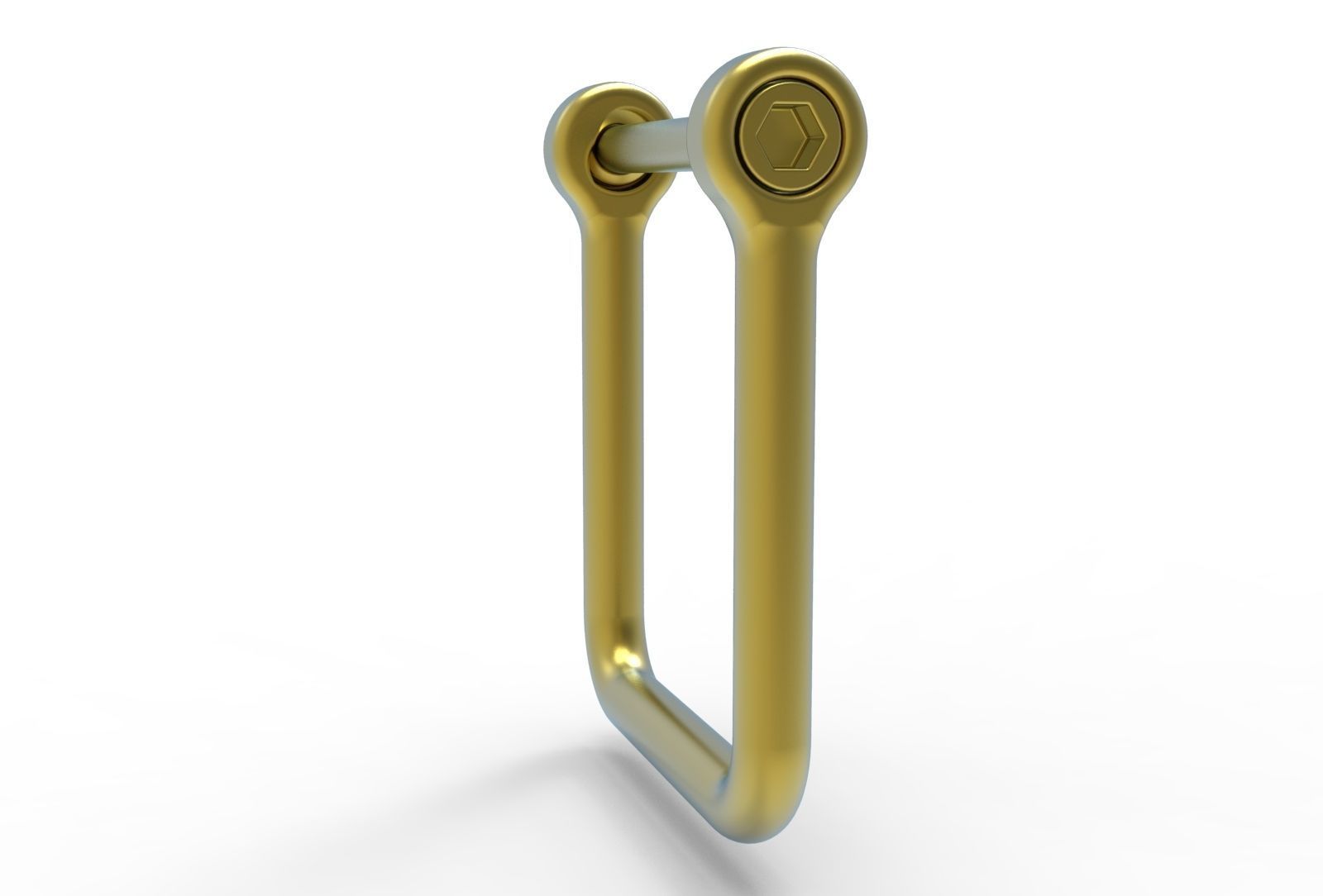 U clasp classic Allen screw 3D print model_2