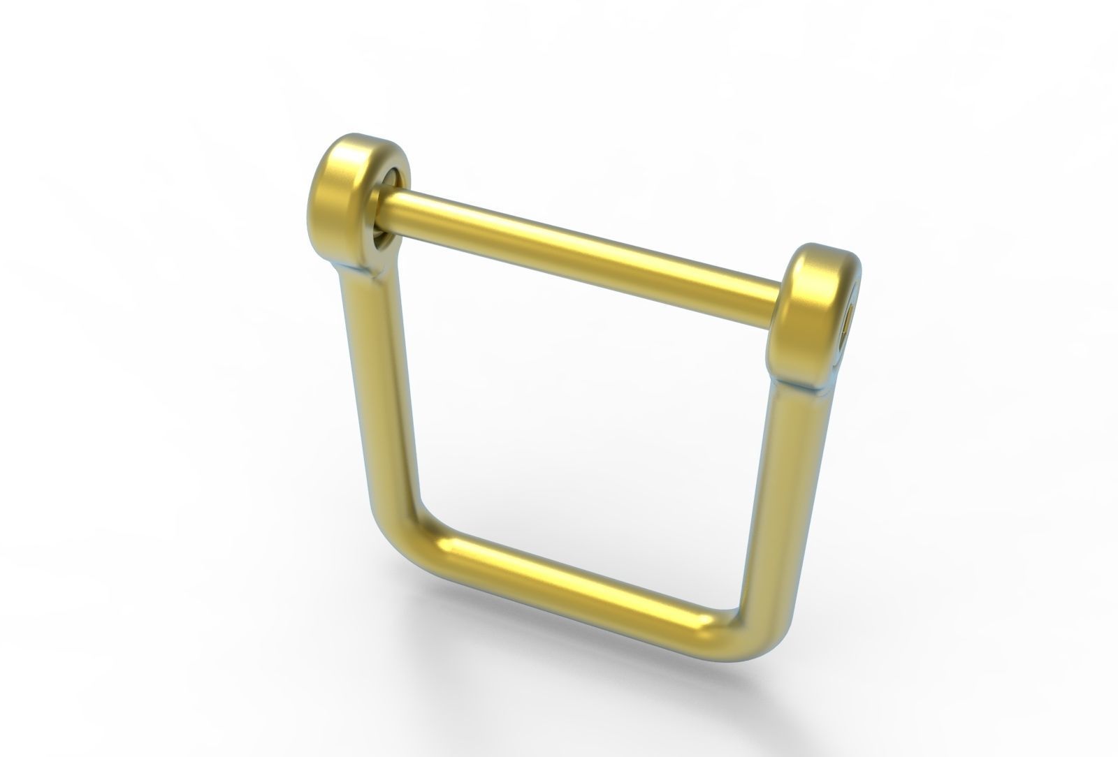 U clasp classic Allen screw 3D print model_9