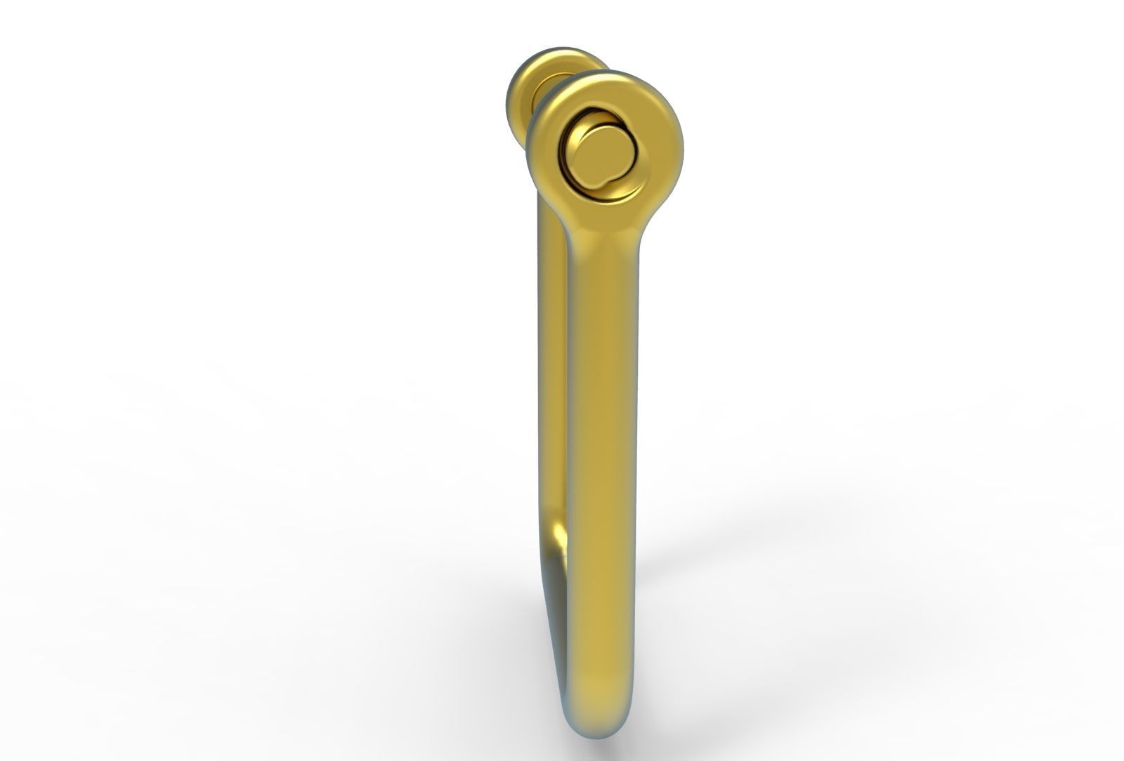 U clasp classic Allen screw 3D print model_7