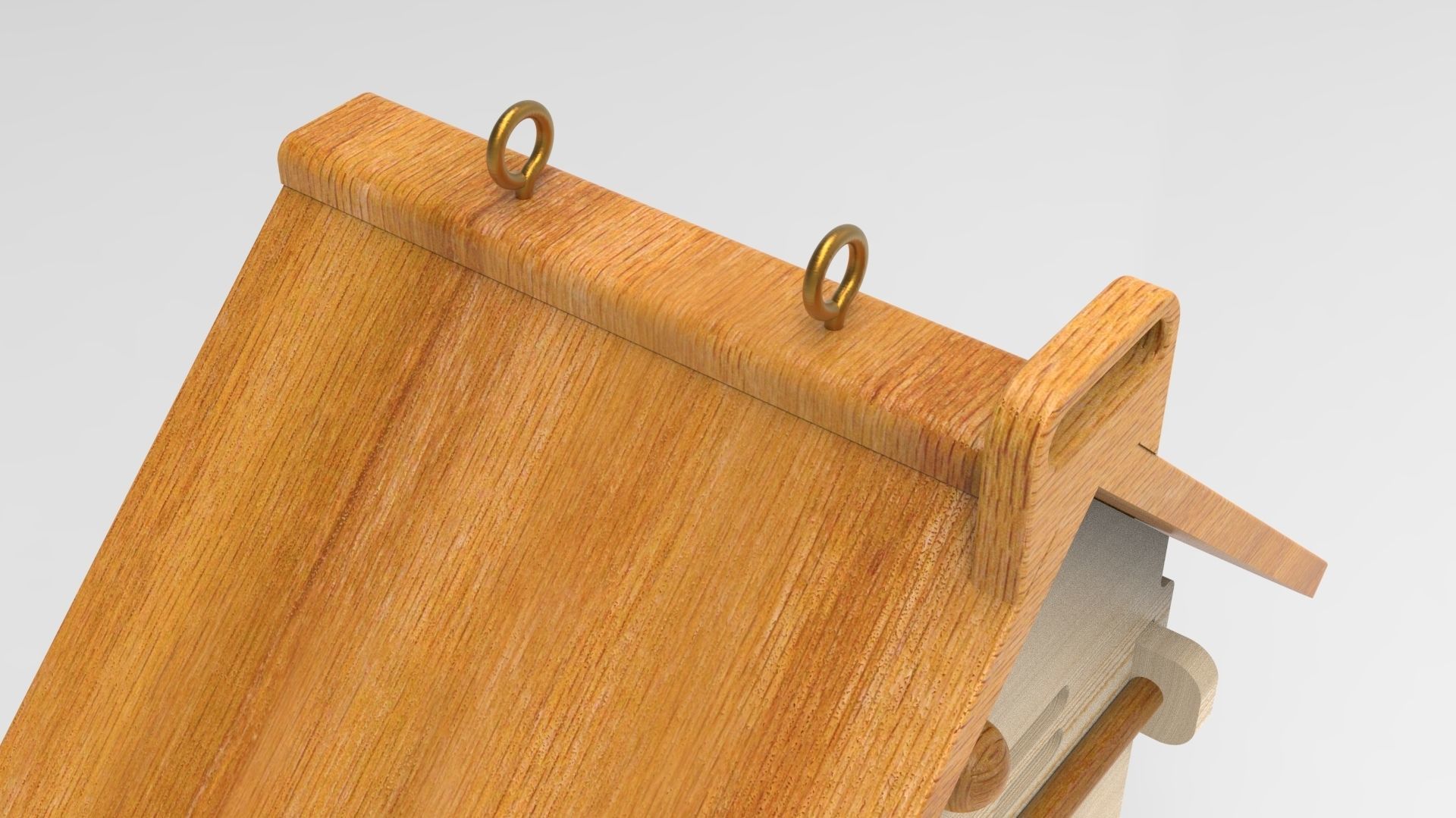 5 bird house models and plans Low-poly 3D model_7