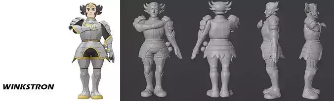 Pokemon Anime Elite Four Winkstron 3D print model