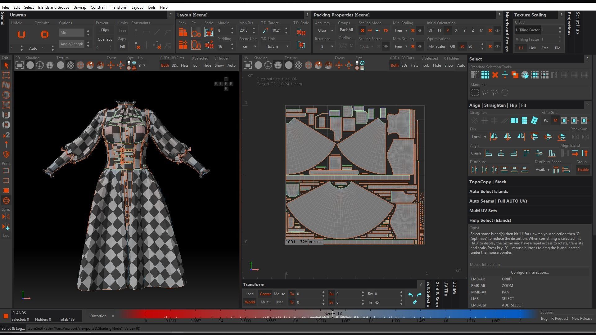 Low Poly Vintage Women outfit 02 Low-poly 3D model_12