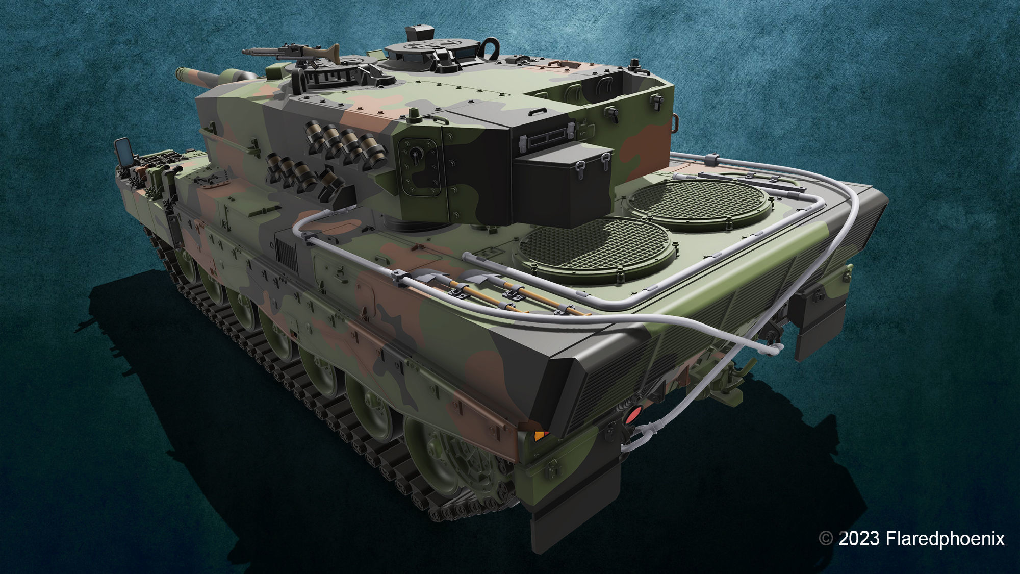 Leopard 2 A4 3D print model_5
