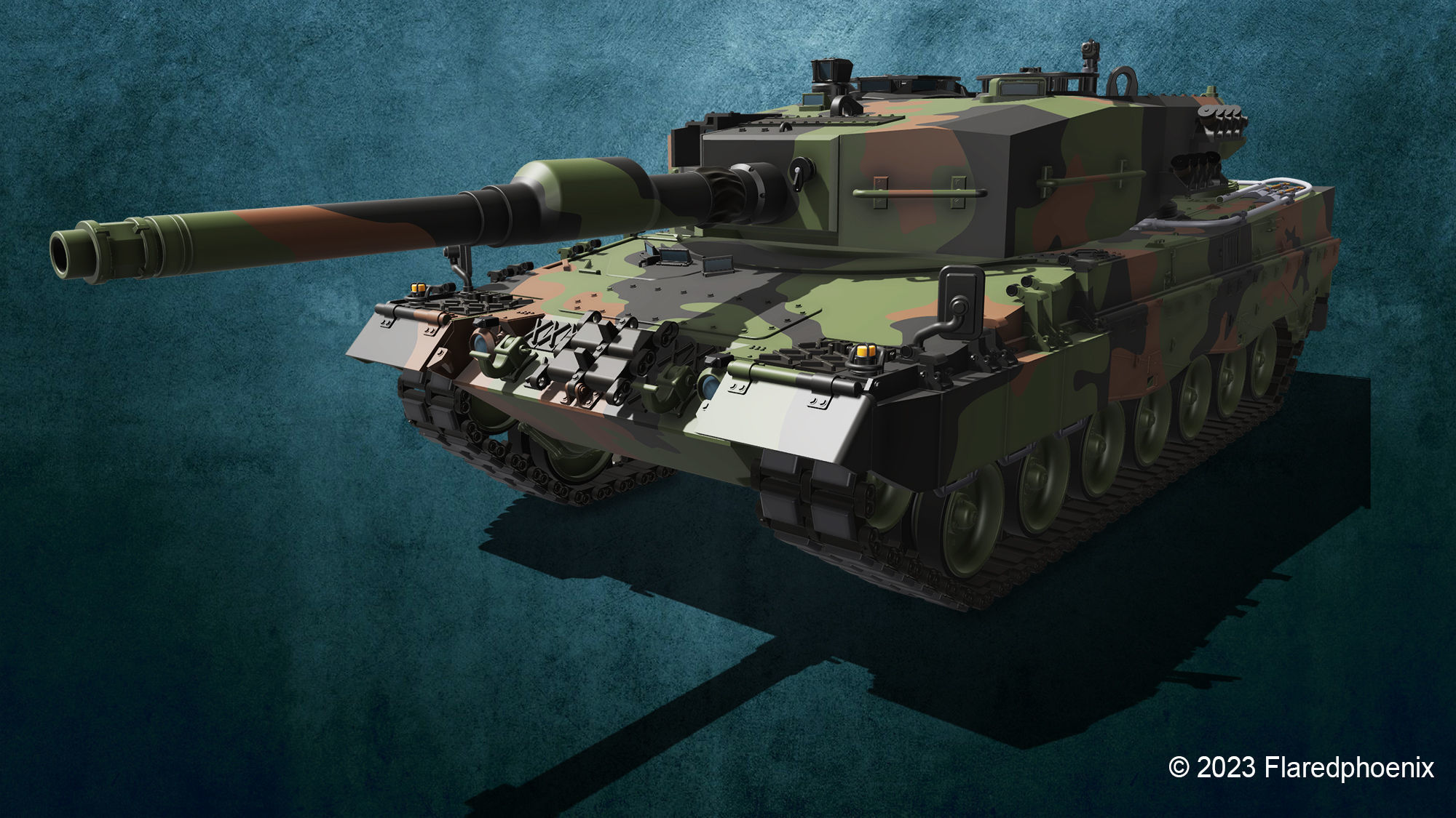 Leopard 2 A4 3D print model_6