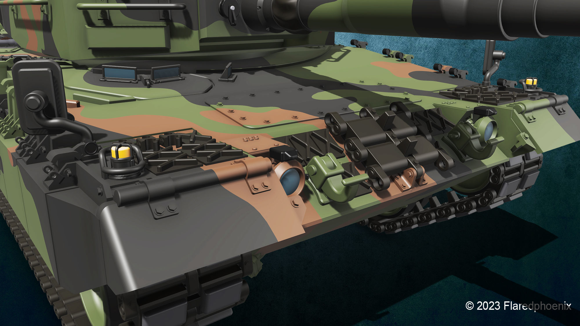 Leopard 2 A4 3D print model_7