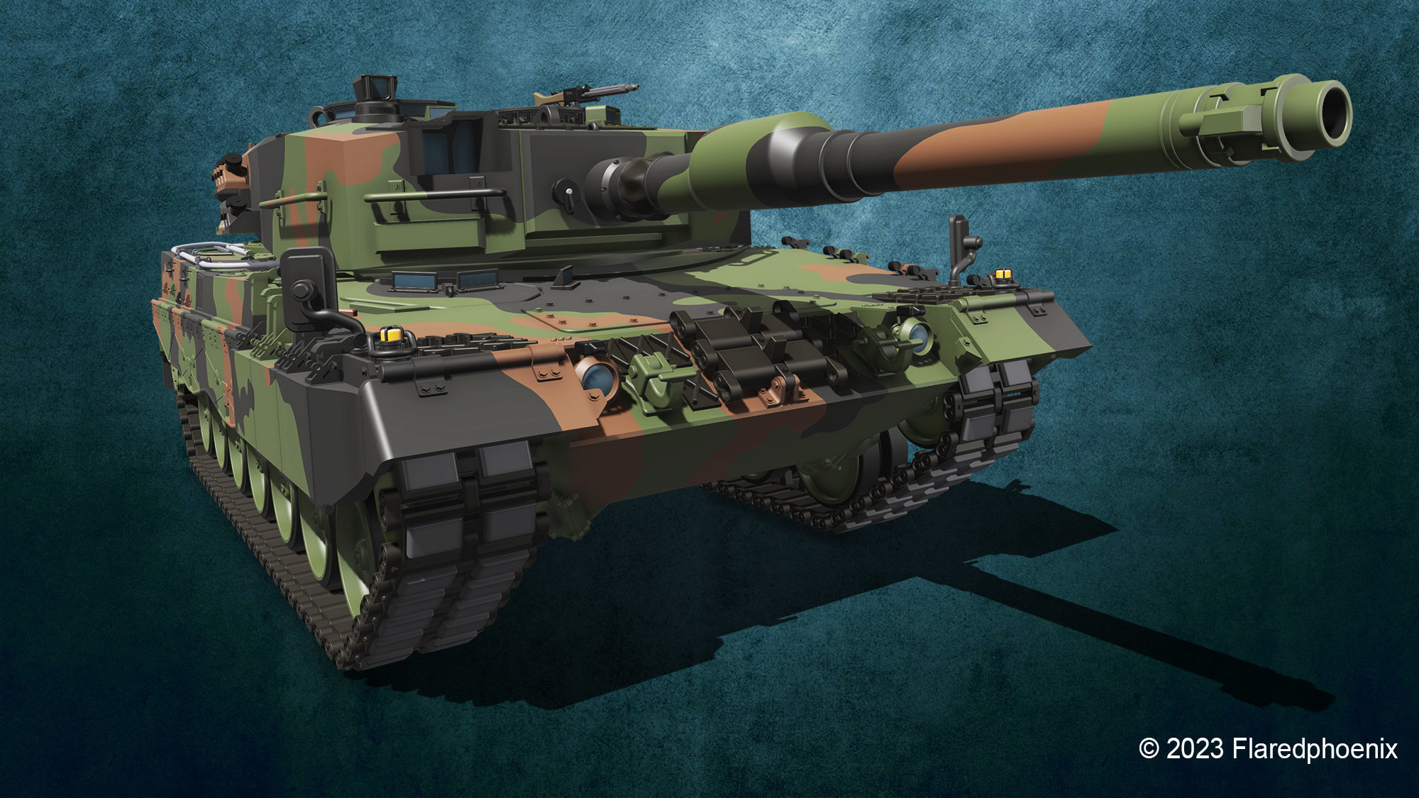 Leopard 2 A4 3D print model_11