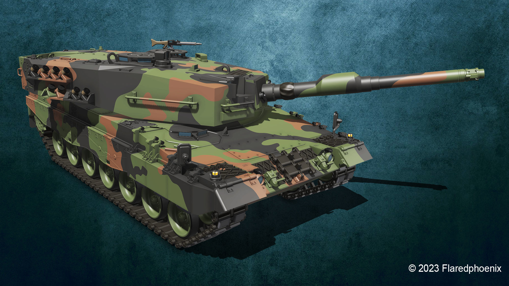 Leopard 2 A4 3D print model_8