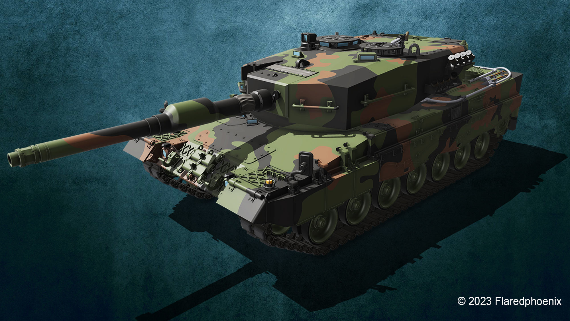 Leopard 2 A4 3D print model_1