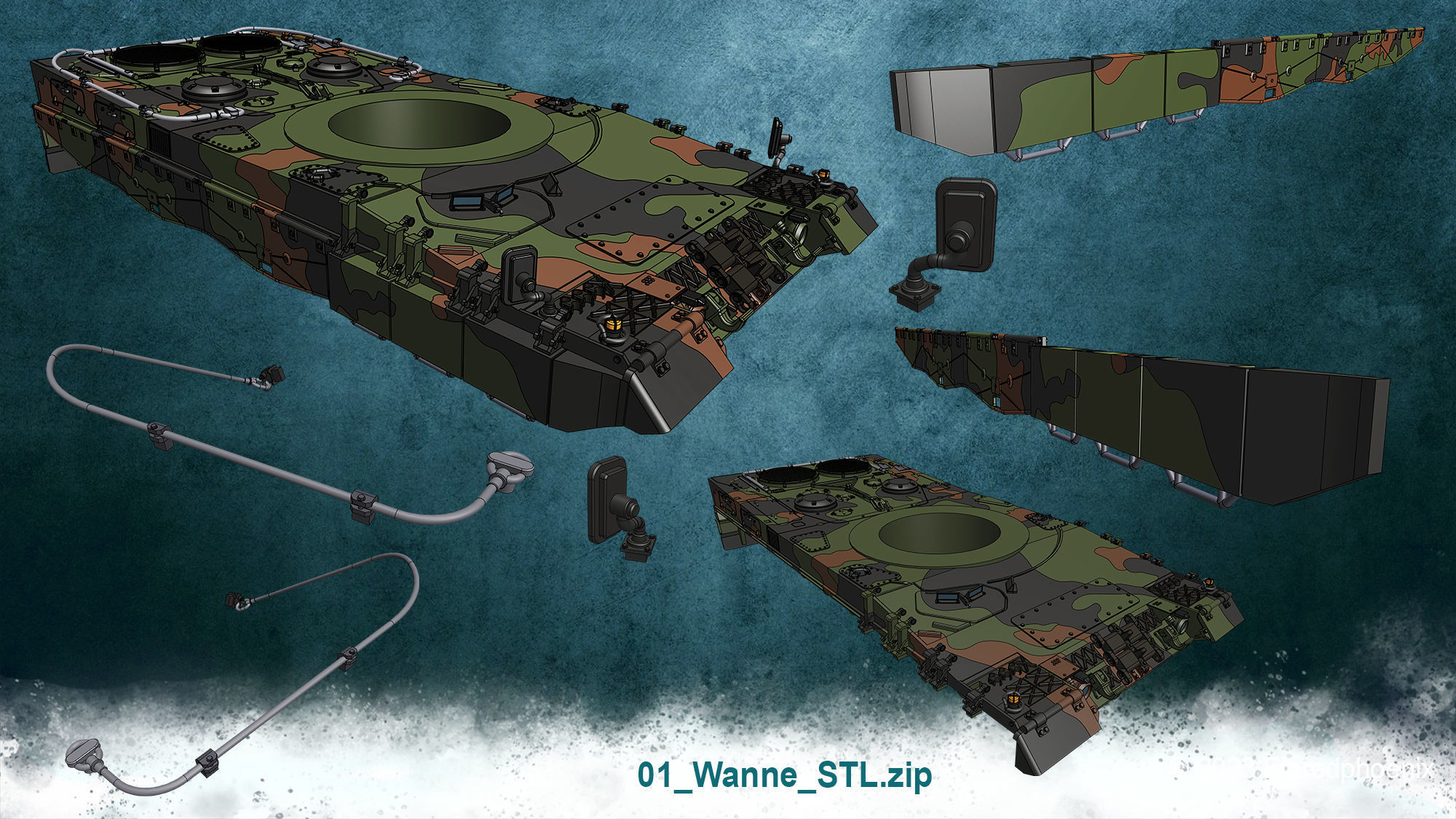 Leopard 2 A4 3D print model_13