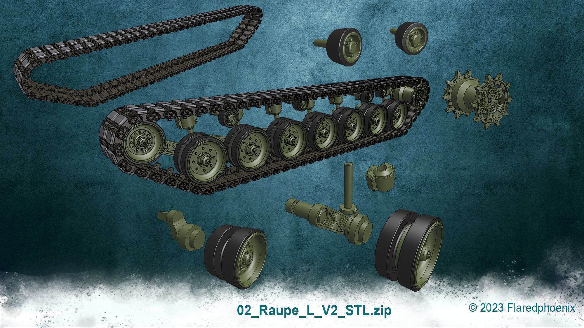 Leopard 2 A4 3D print model_18