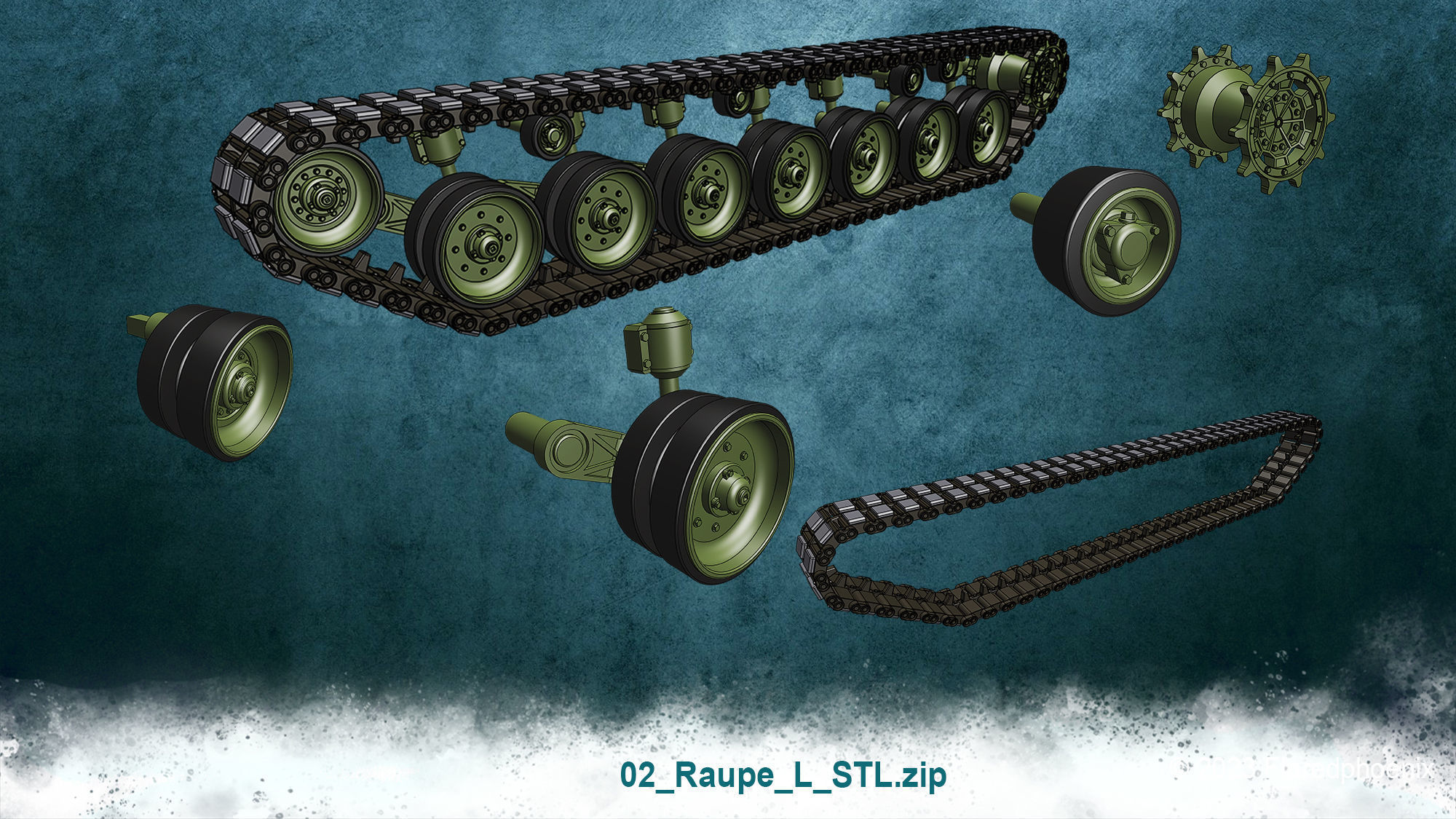 Leopard 2 A4 3D print model_14