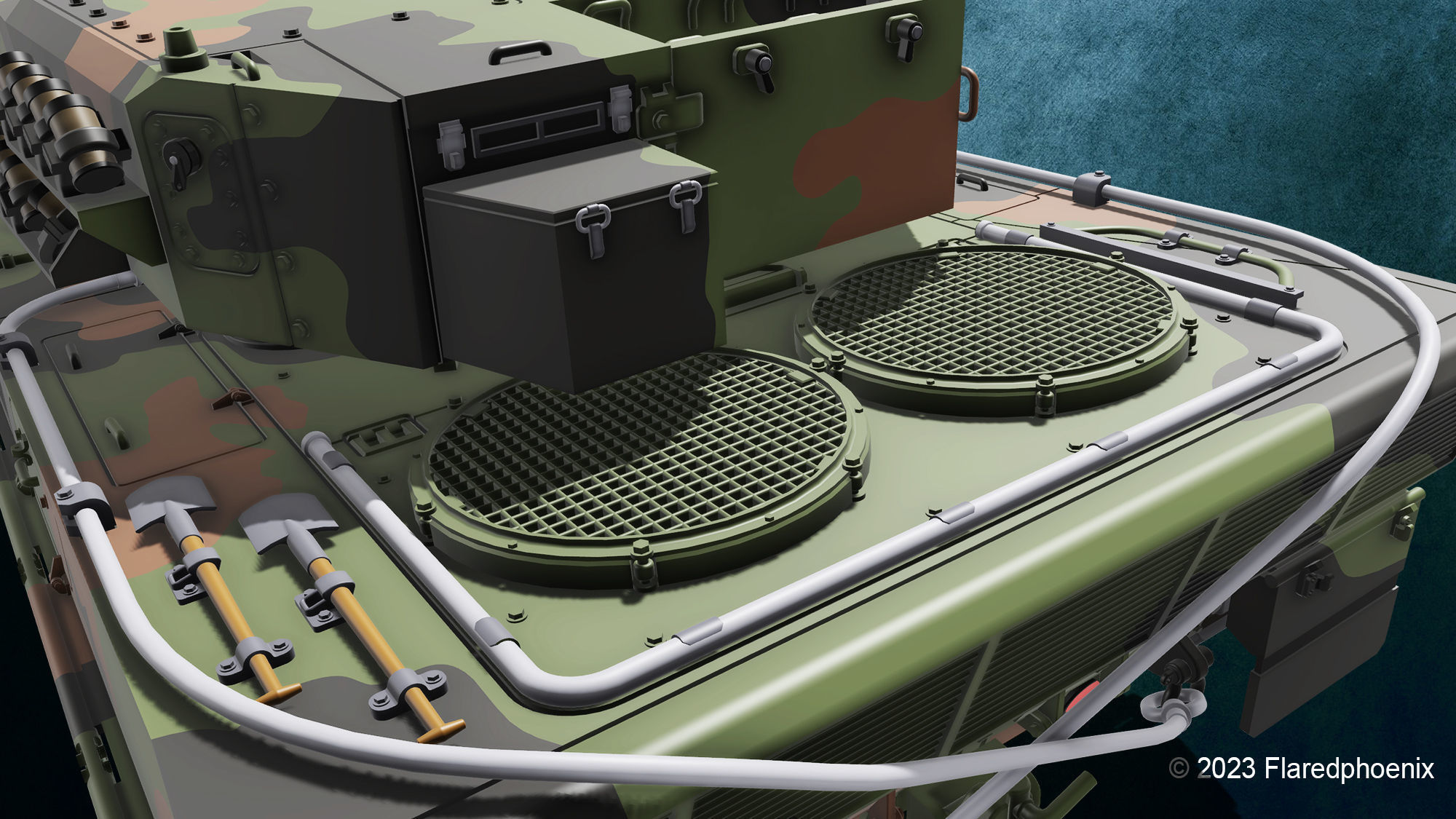 Leopard 2 A4 3D print model_4