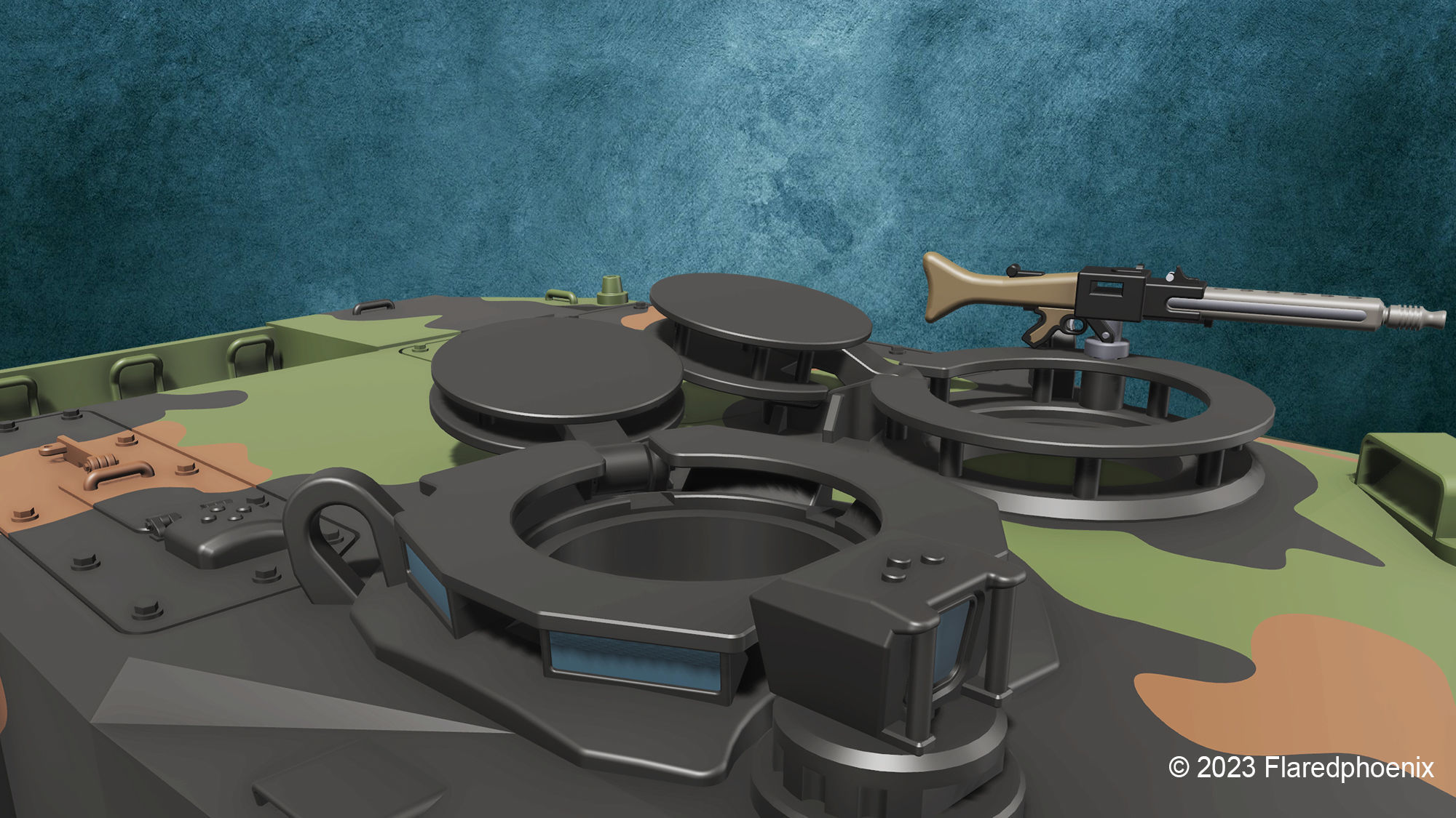 Leopard 2 A4 3D print model_10