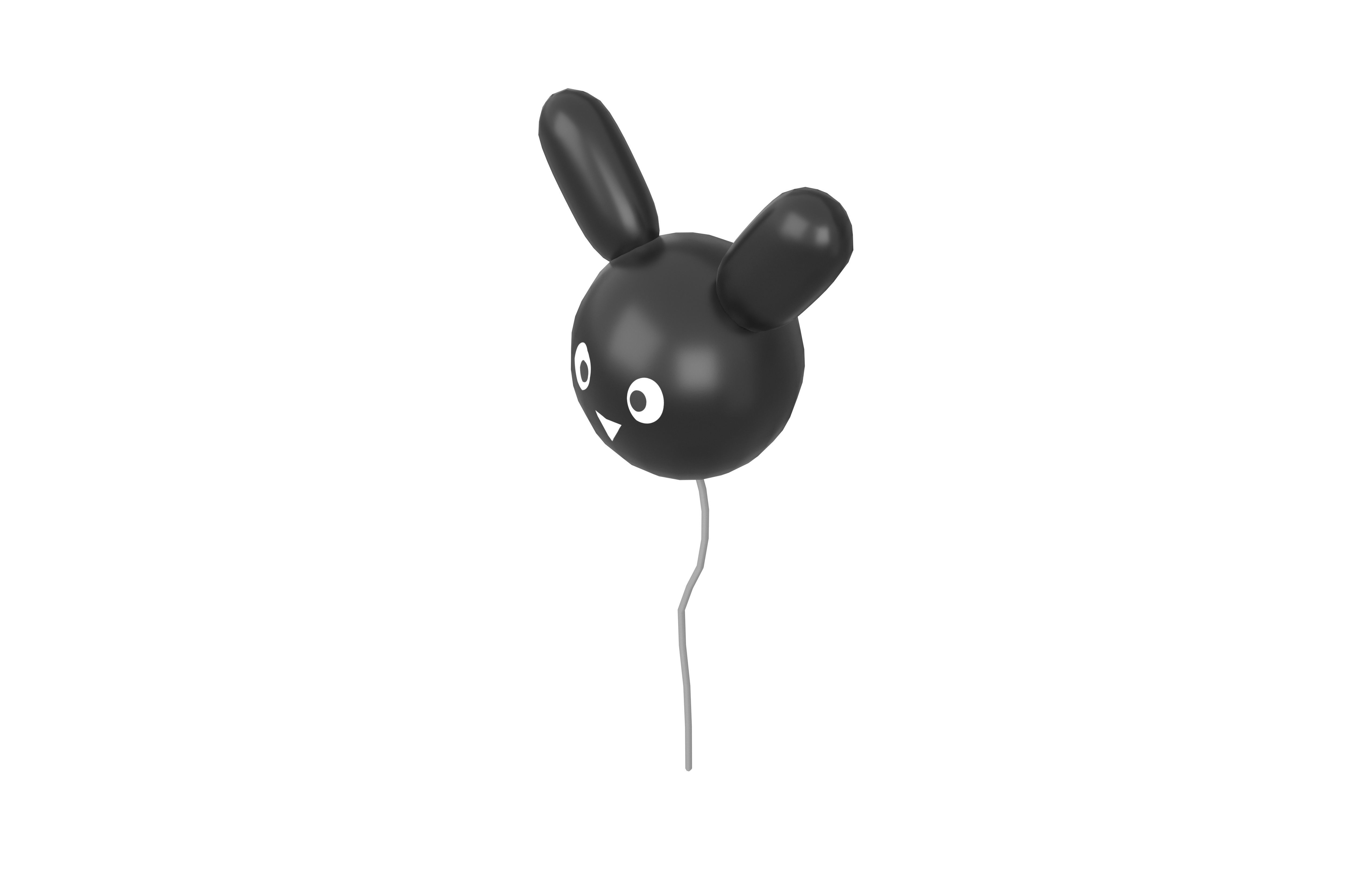 Rabbit Balloons v1 019 Low-poly 3D model_3