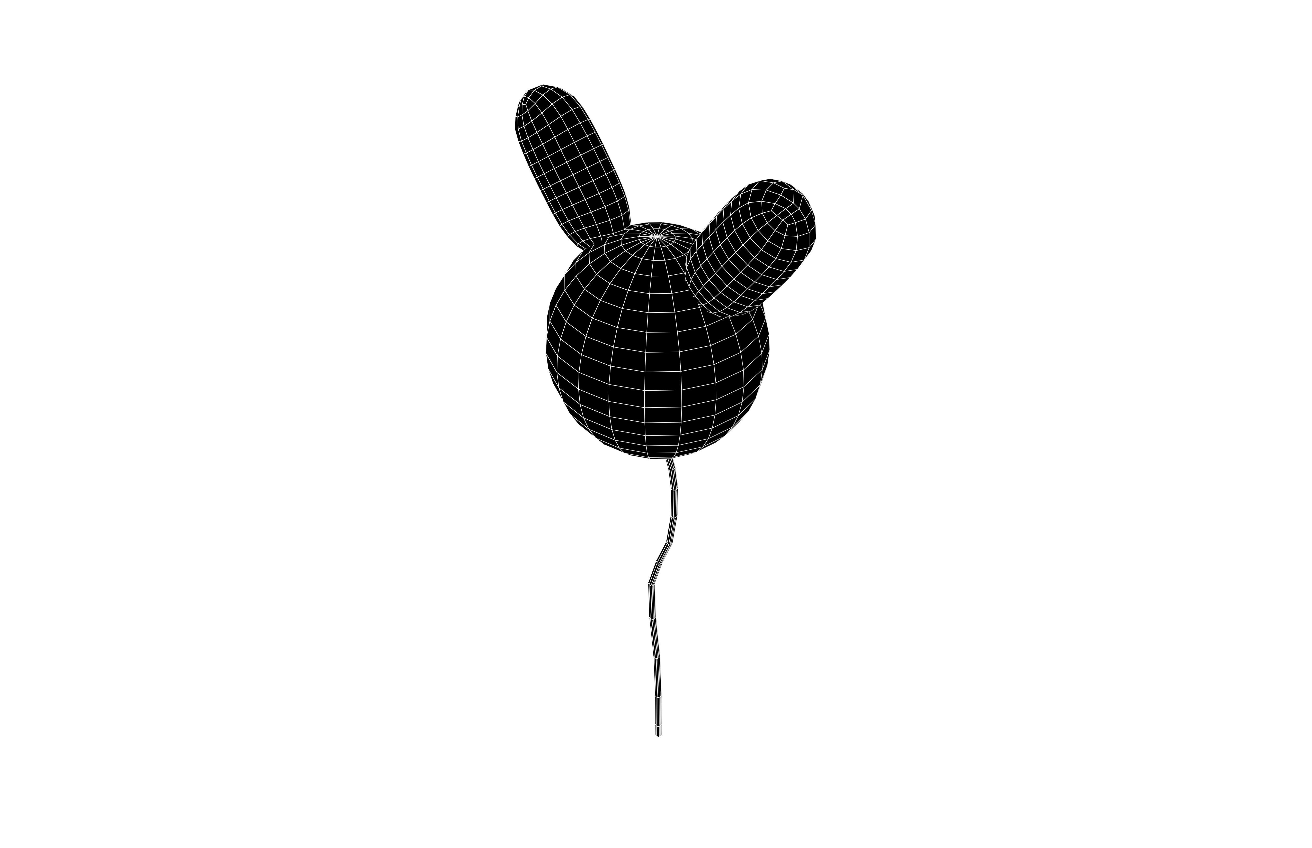 Rabbit Balloons v1 019 Low-poly 3D model_5