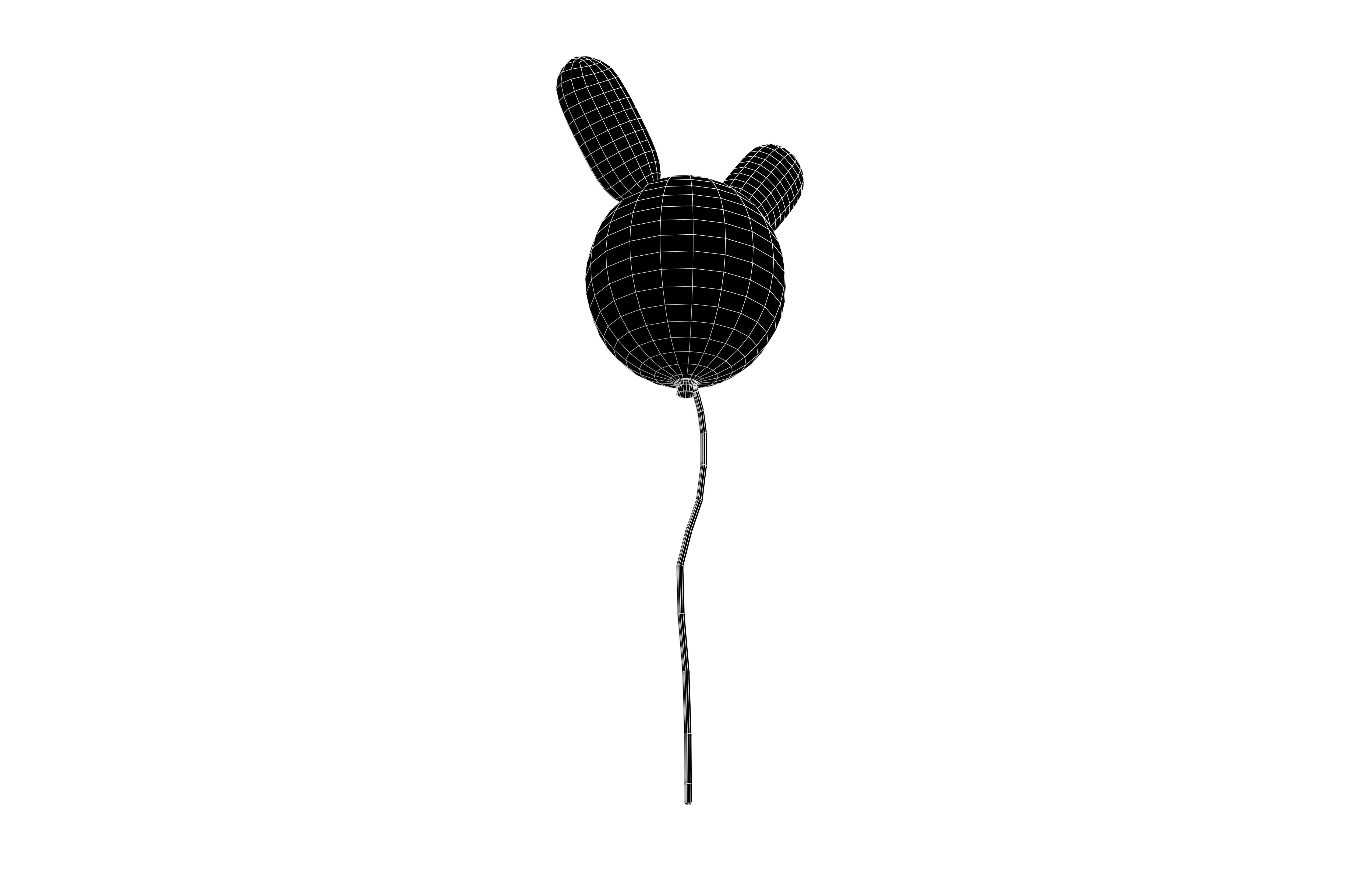 Rabbit Balloons v1 019 Low-poly 3D model_6