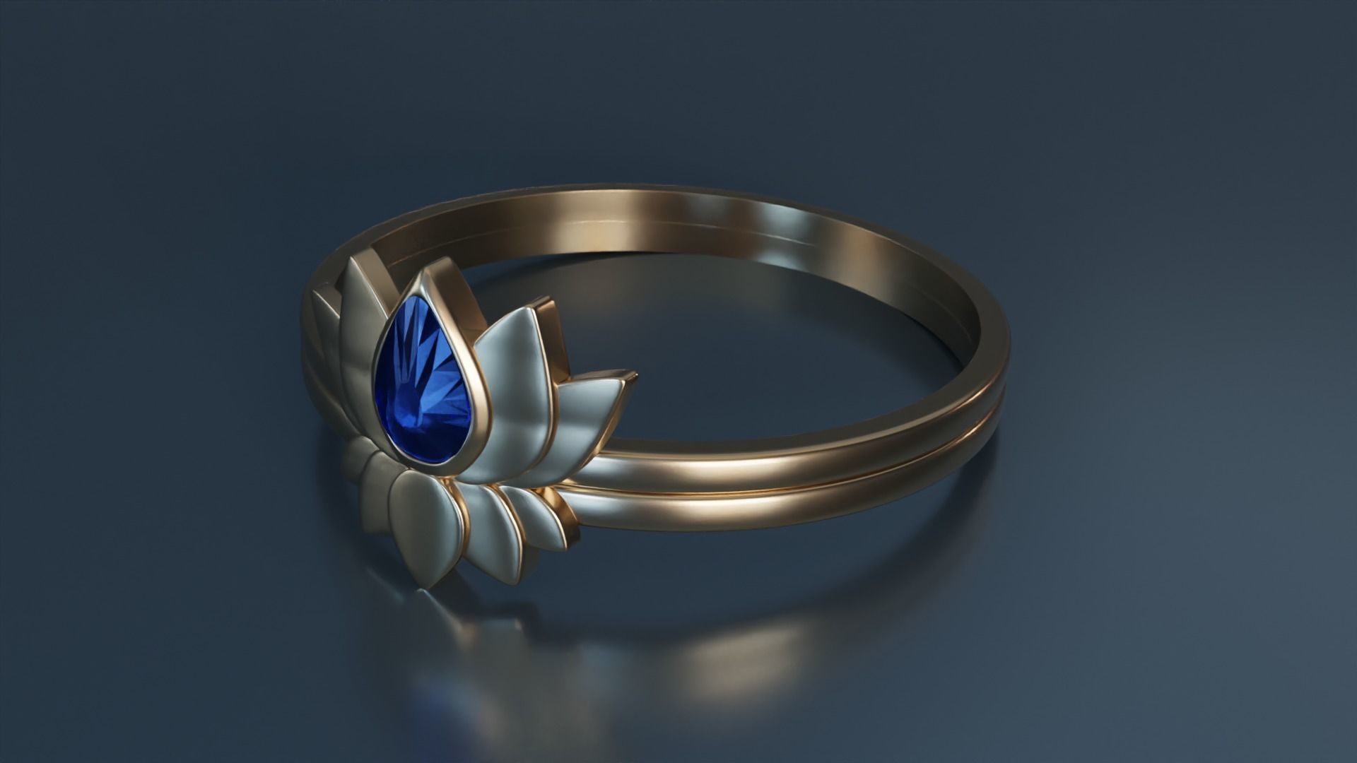 Lotus Ring 2 3D print model_2