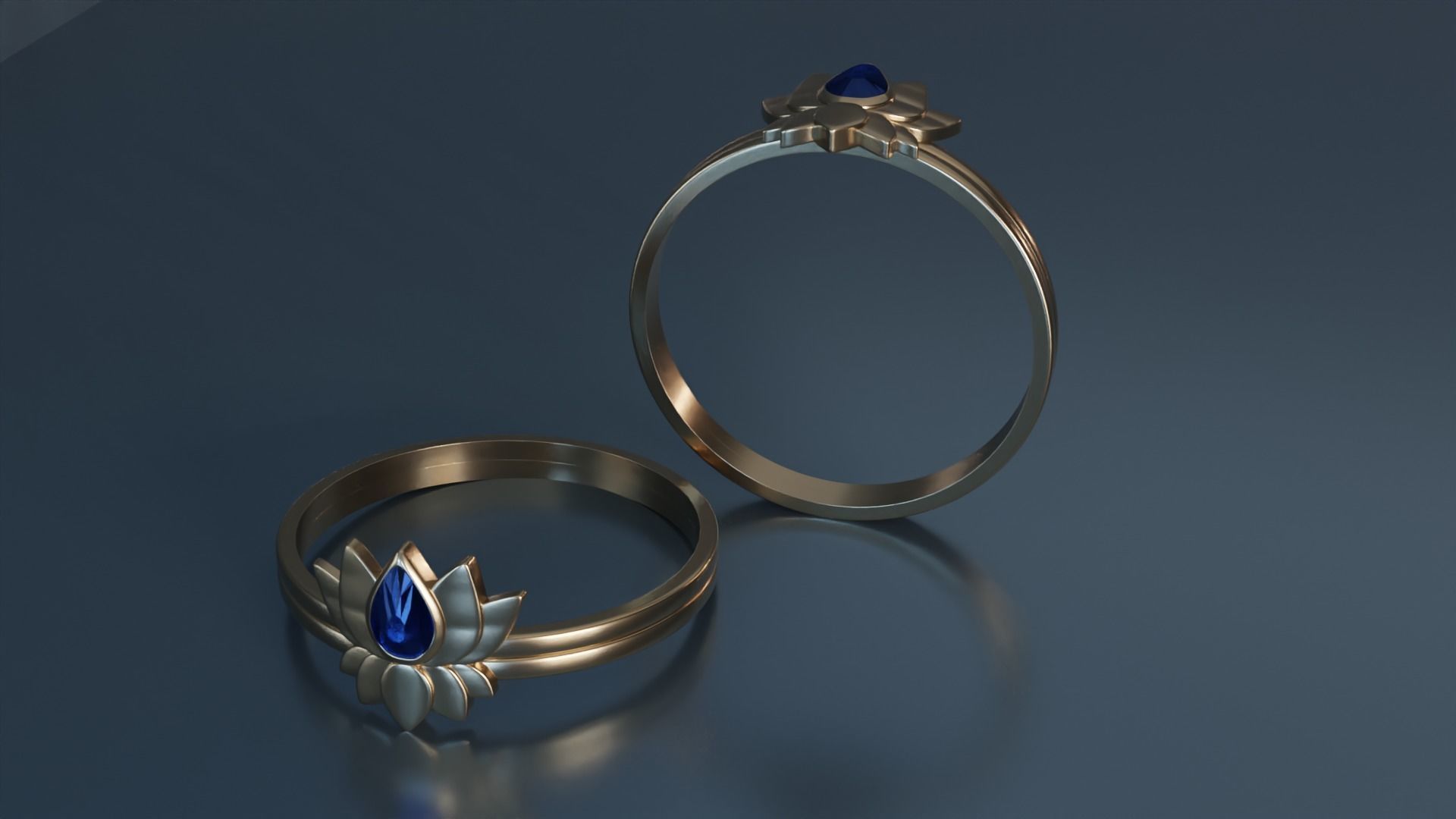 Lotus Ring 2 3D print model_1