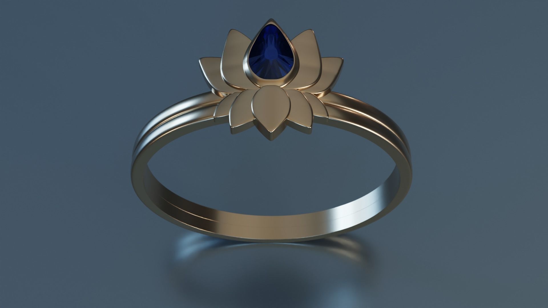 Lotus Ring 2 3D print model_4