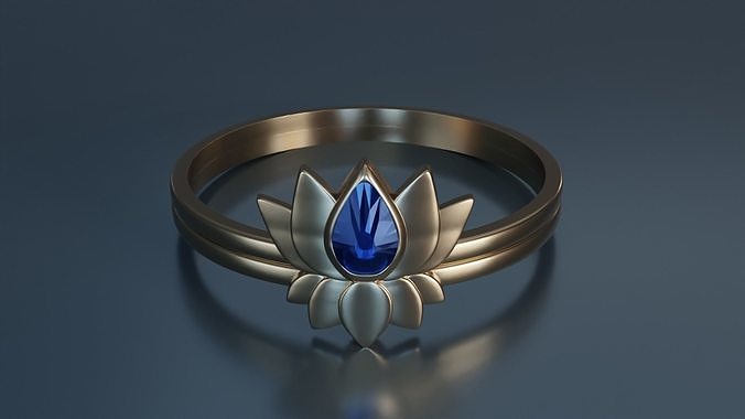 Lotus Ring 2 3D print model