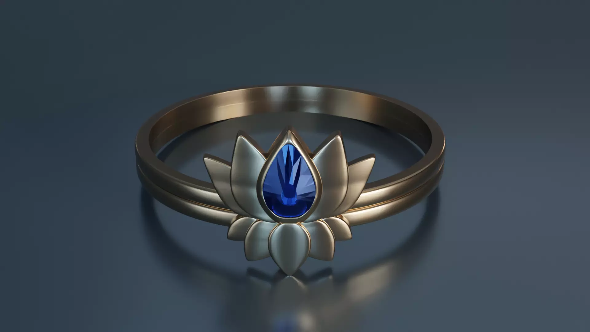 Lotus Ring 2 3D print model_0